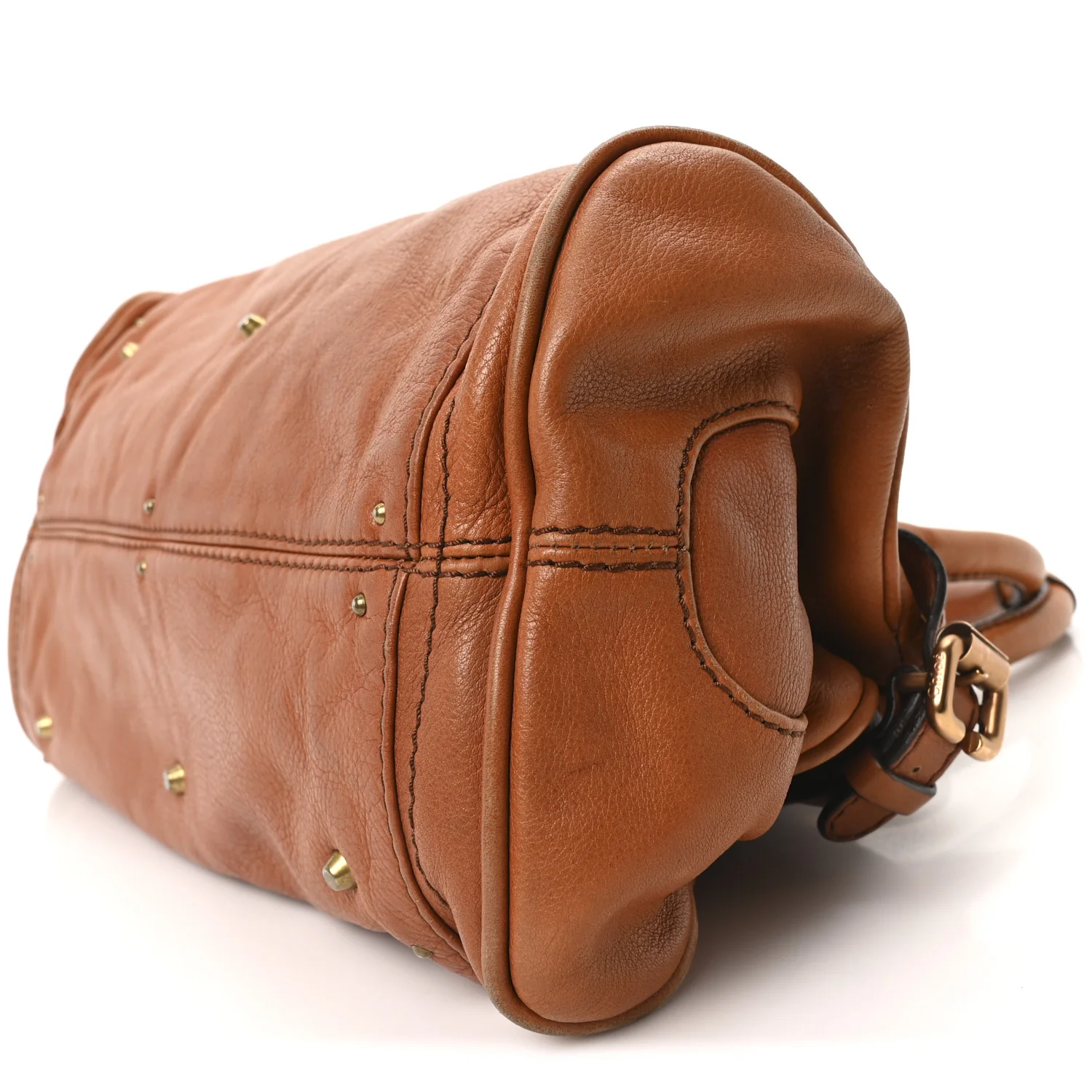 Calfskin Medium Paddington Satchel Tan - Image 10