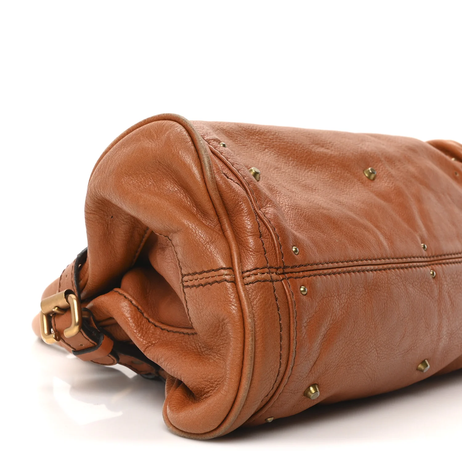Calfskin Medium Paddington Satchel Tan - Image 9