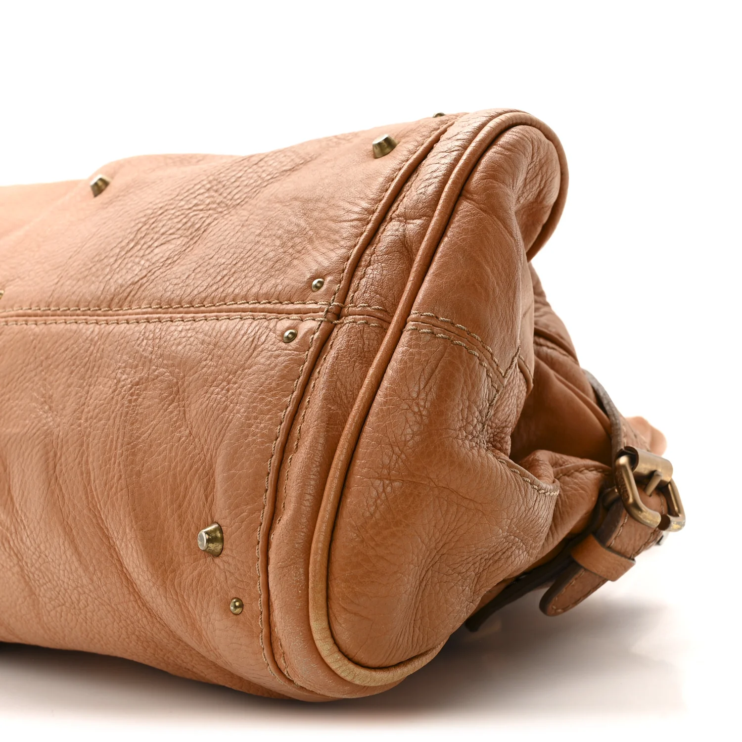 Calfskin Medium Paddington Satchel Tan - Image 10