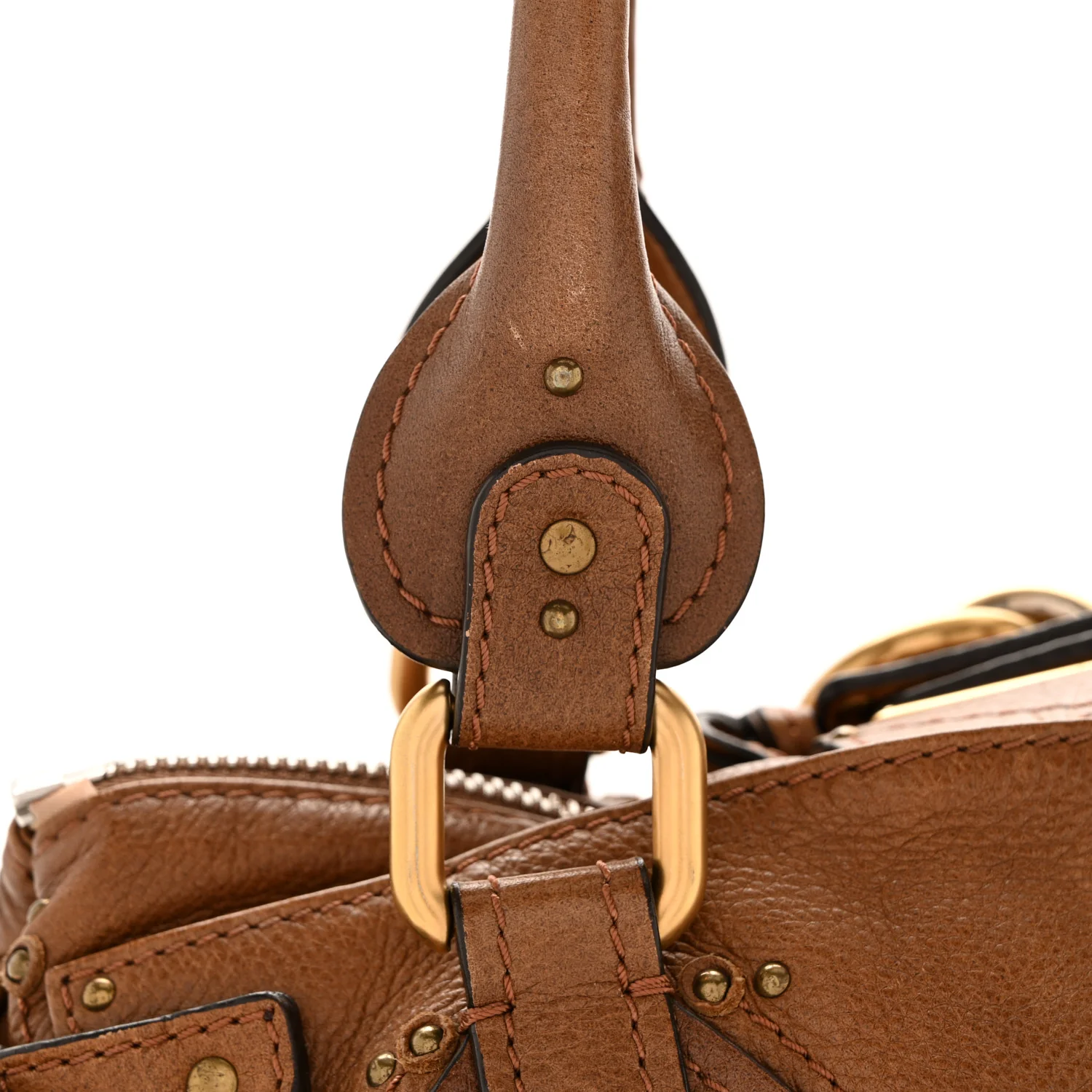 Calfskin Medium Paddington Satchel Tan - Image 11