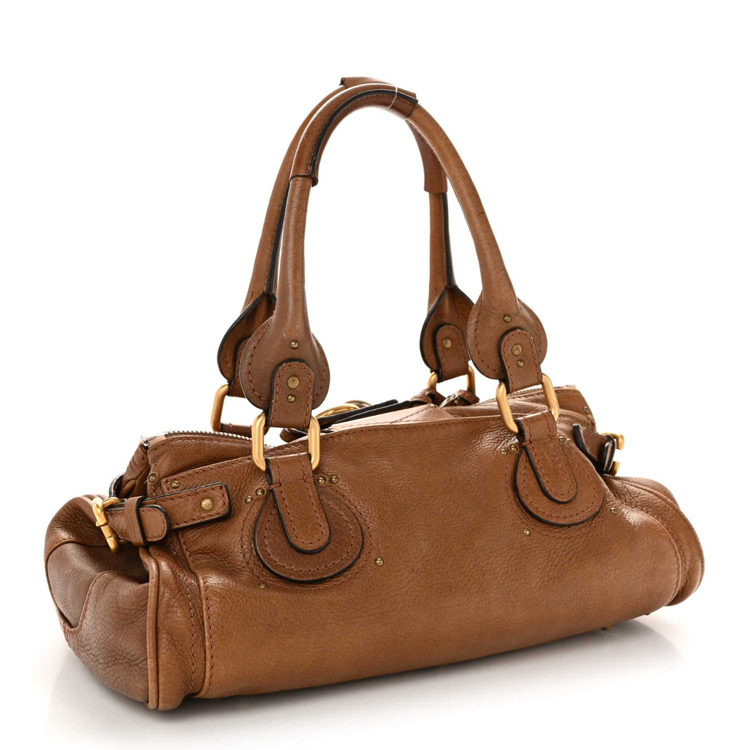 Calfskin Medium Paddington Satchel Tan - Image 3