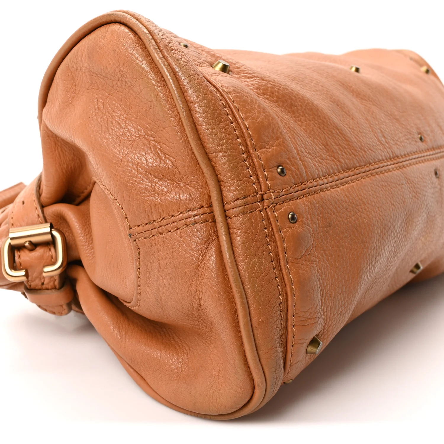 Calfskin Medium Paddington Satchel Tan - Image 9