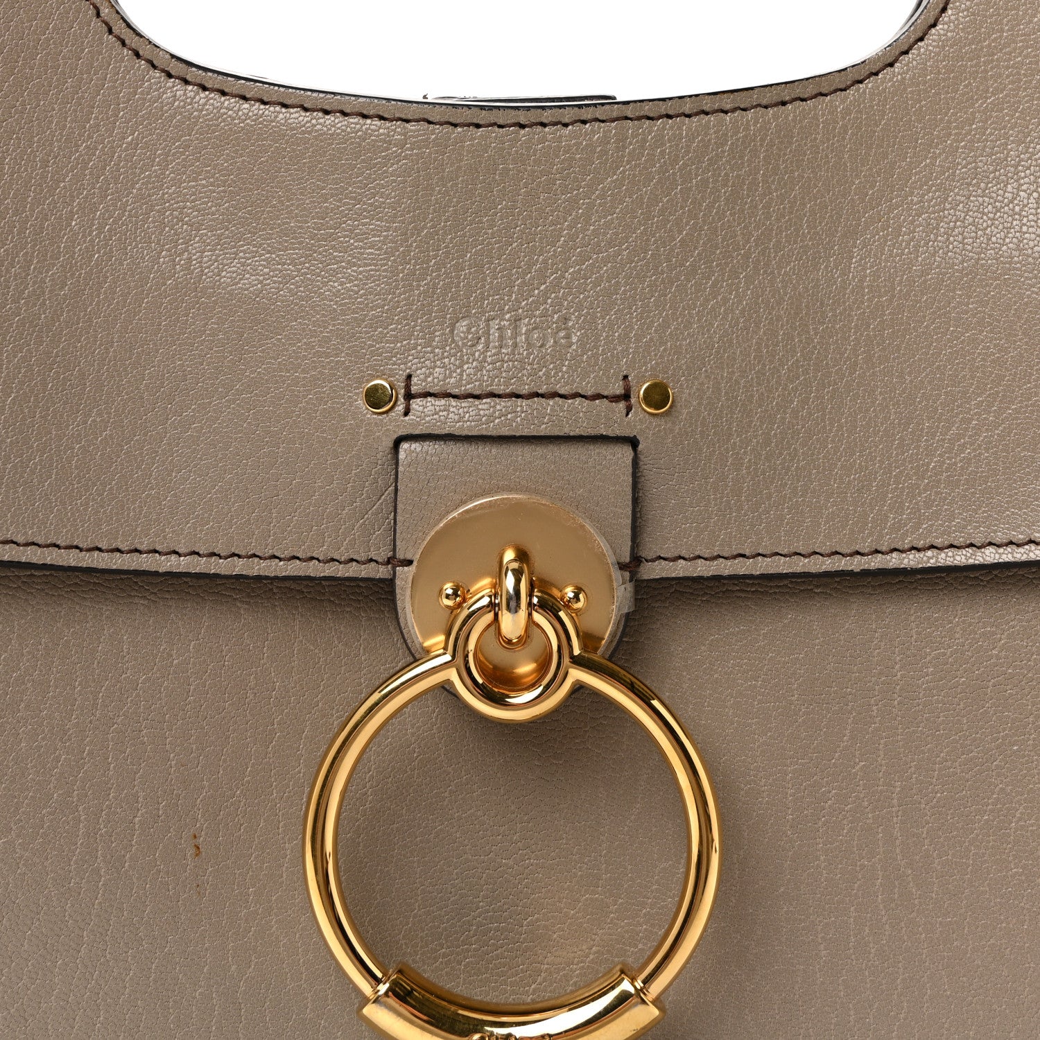 Calfskin Medium Tess Hobo Motty Grey - Image 7
