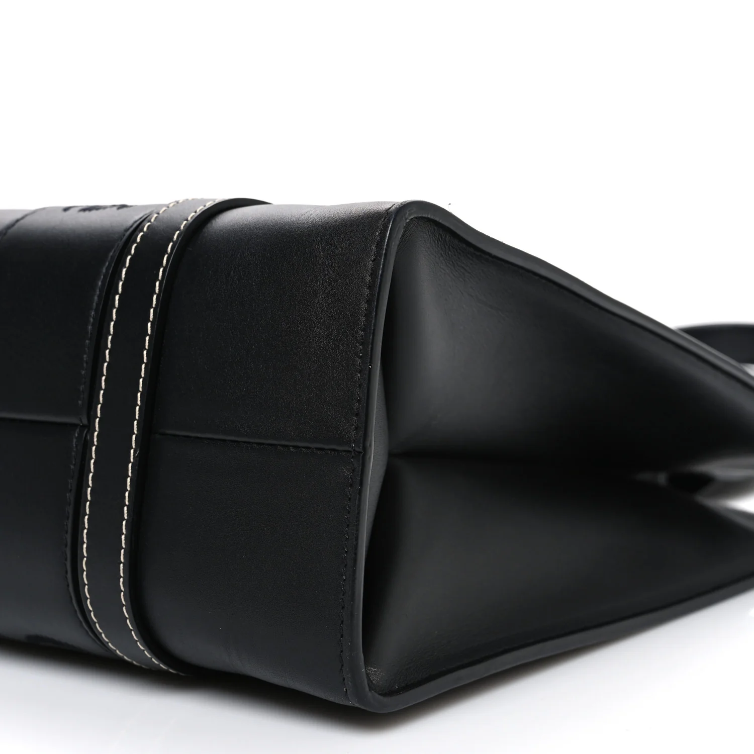 Calfskin Medium Woody Tote Black - Image 10