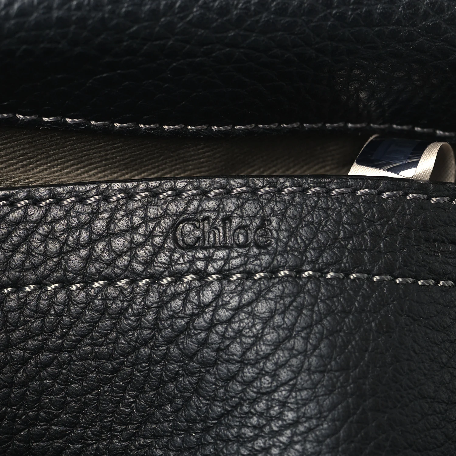 Calfskin Mini Marcie Round Crossbody Bag Black - Image 6