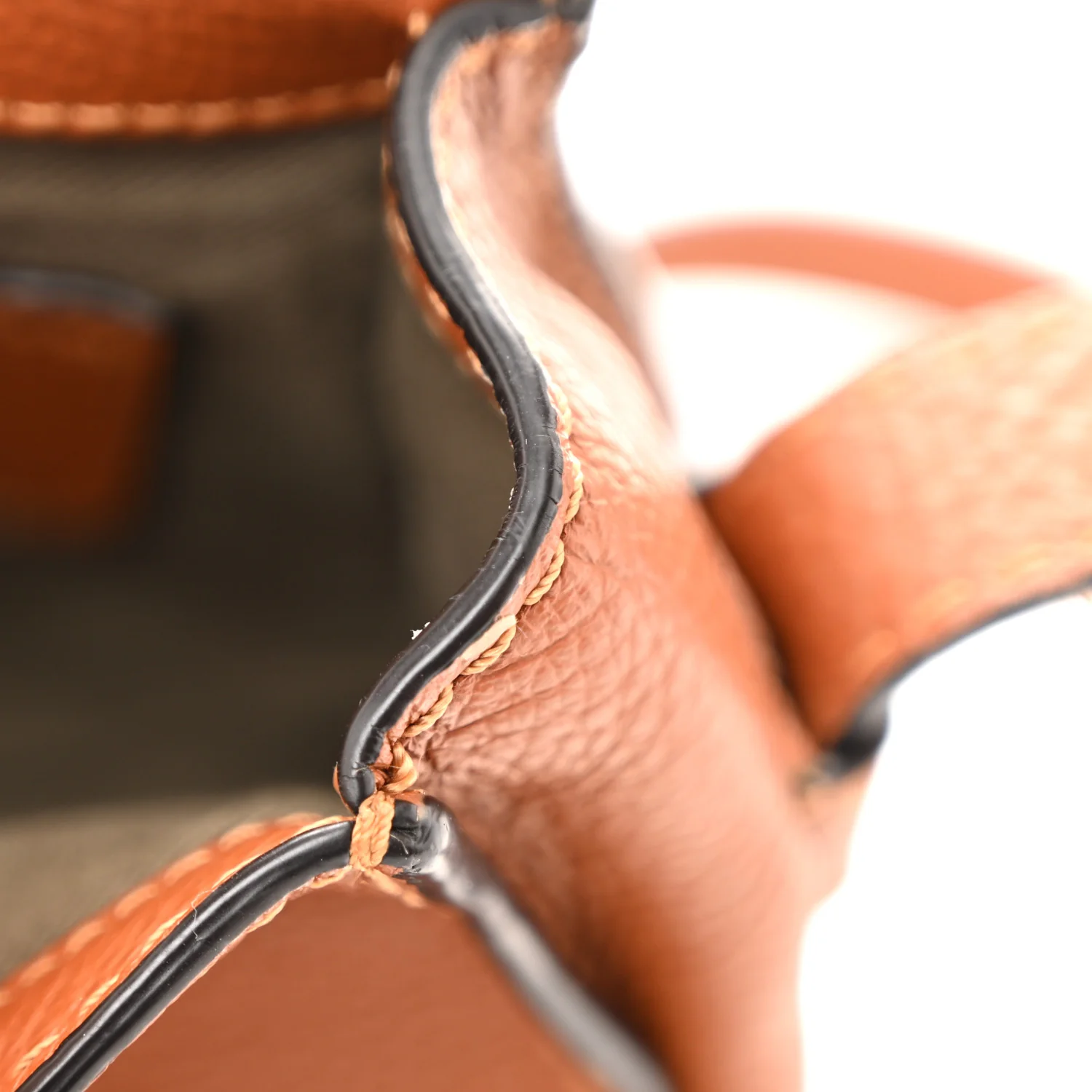 Calfskin Mini Marcie Round Crossbody Bag Tan - Image 8