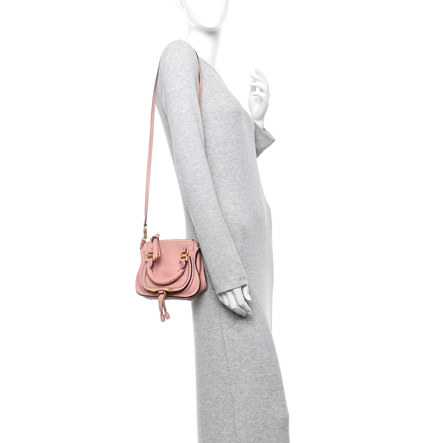 Calfskin Mini Marcie Satchel Anemone Pink - Image 2