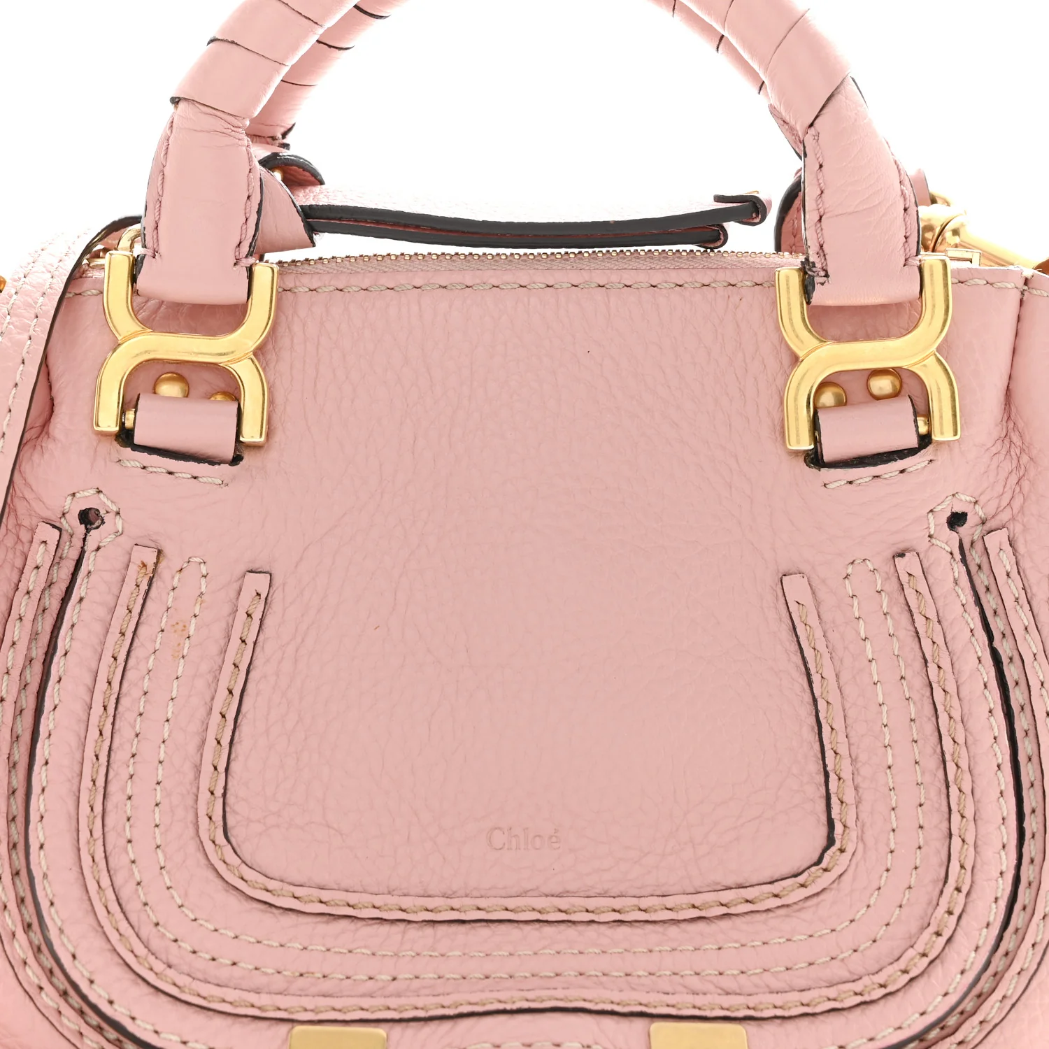 Calfskin Mini Marcie Satchel Anemone Pink - Image 8