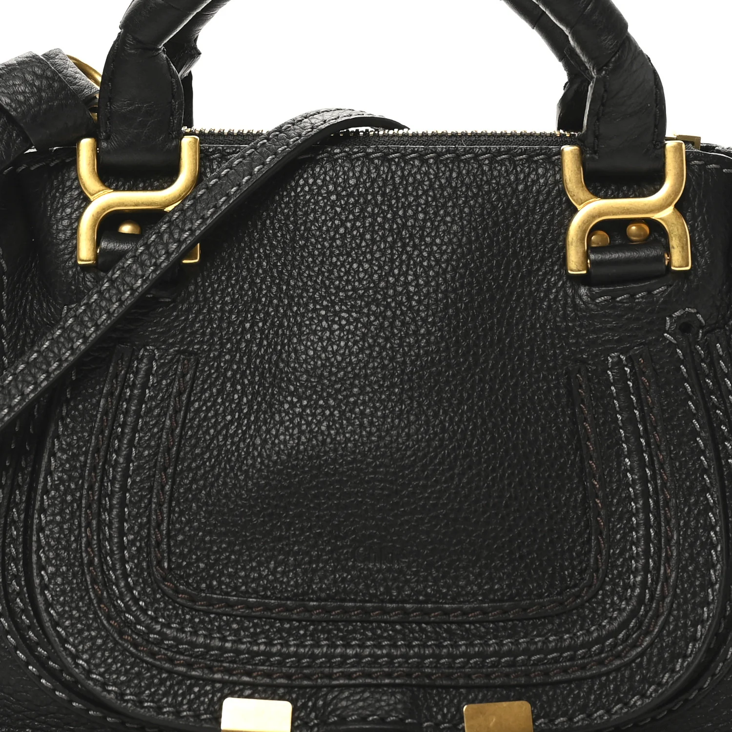 Calfskin Mini Marcie Satchel Black - Image 7