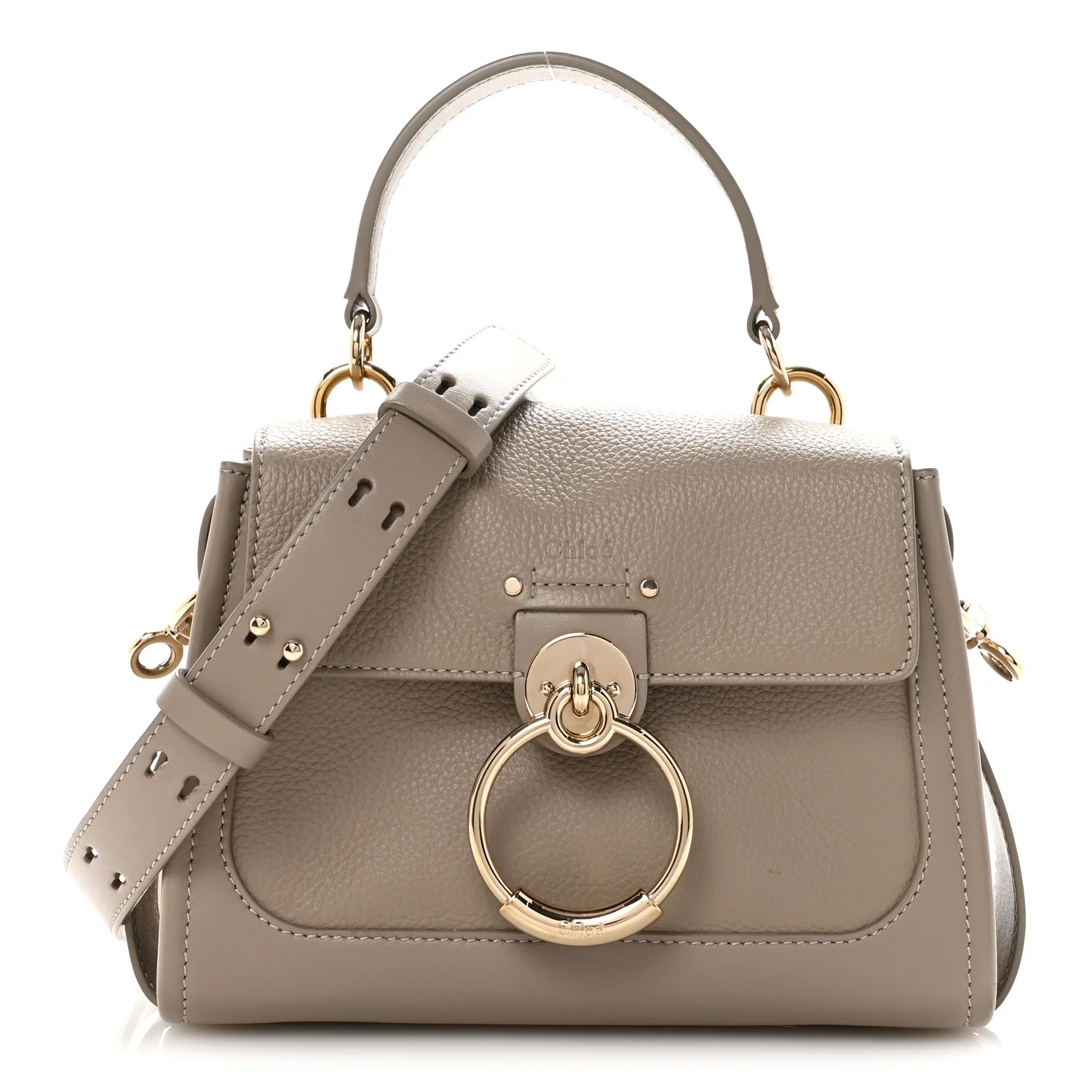 Calfskin Mini Tess Day Bag Motty Grey