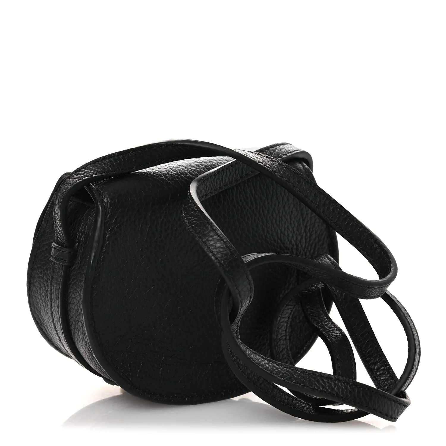 Calfskin Nano Marcie Saddle Bag Black - Image 3