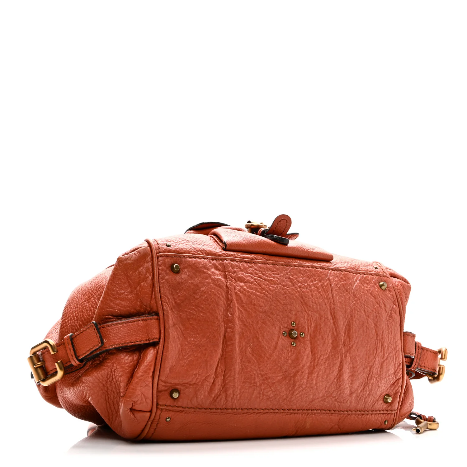 Calfskin Paddington Front Pocket Tote Whiskey - Image 4