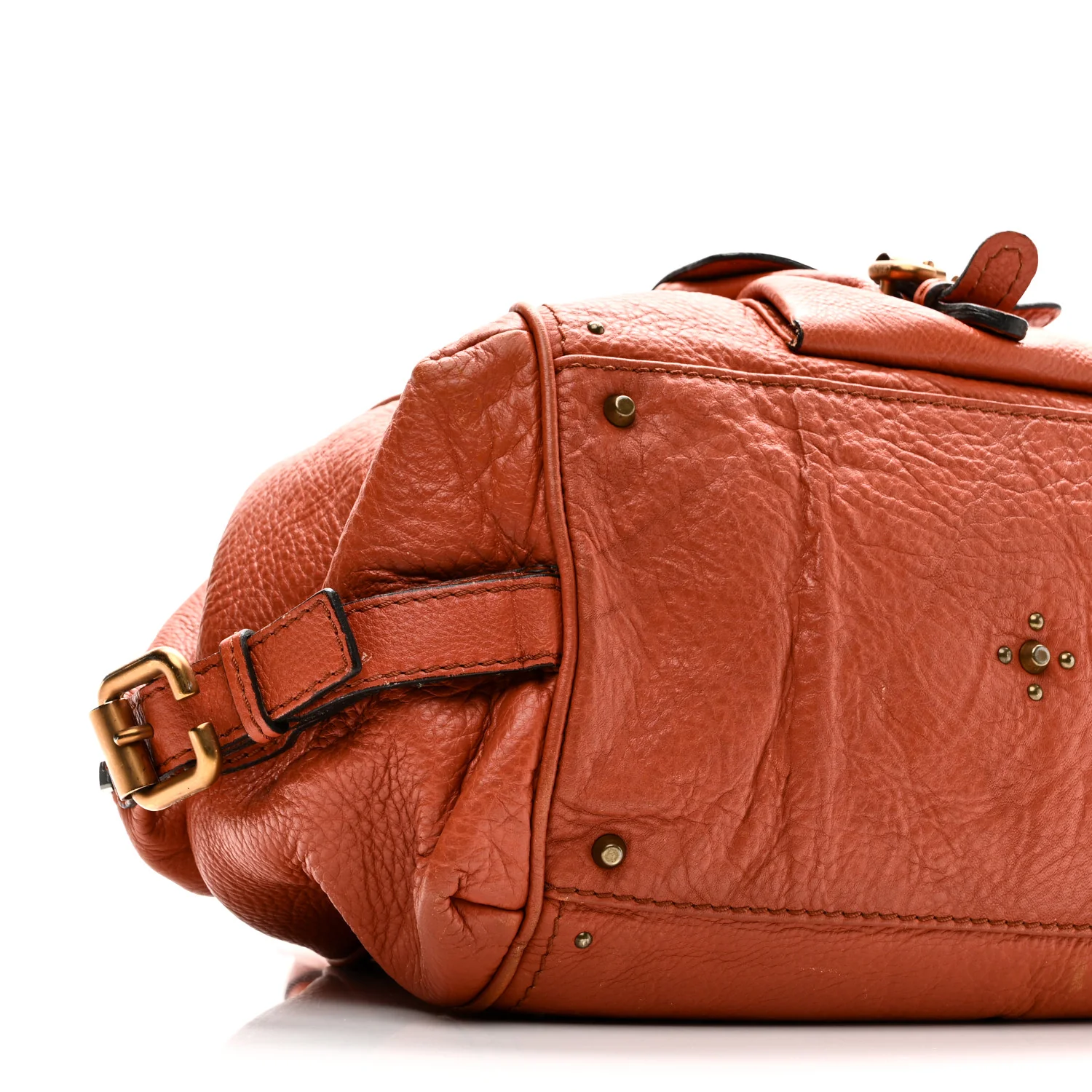 Calfskin Paddington Front Pocket Tote Whiskey - Image 8