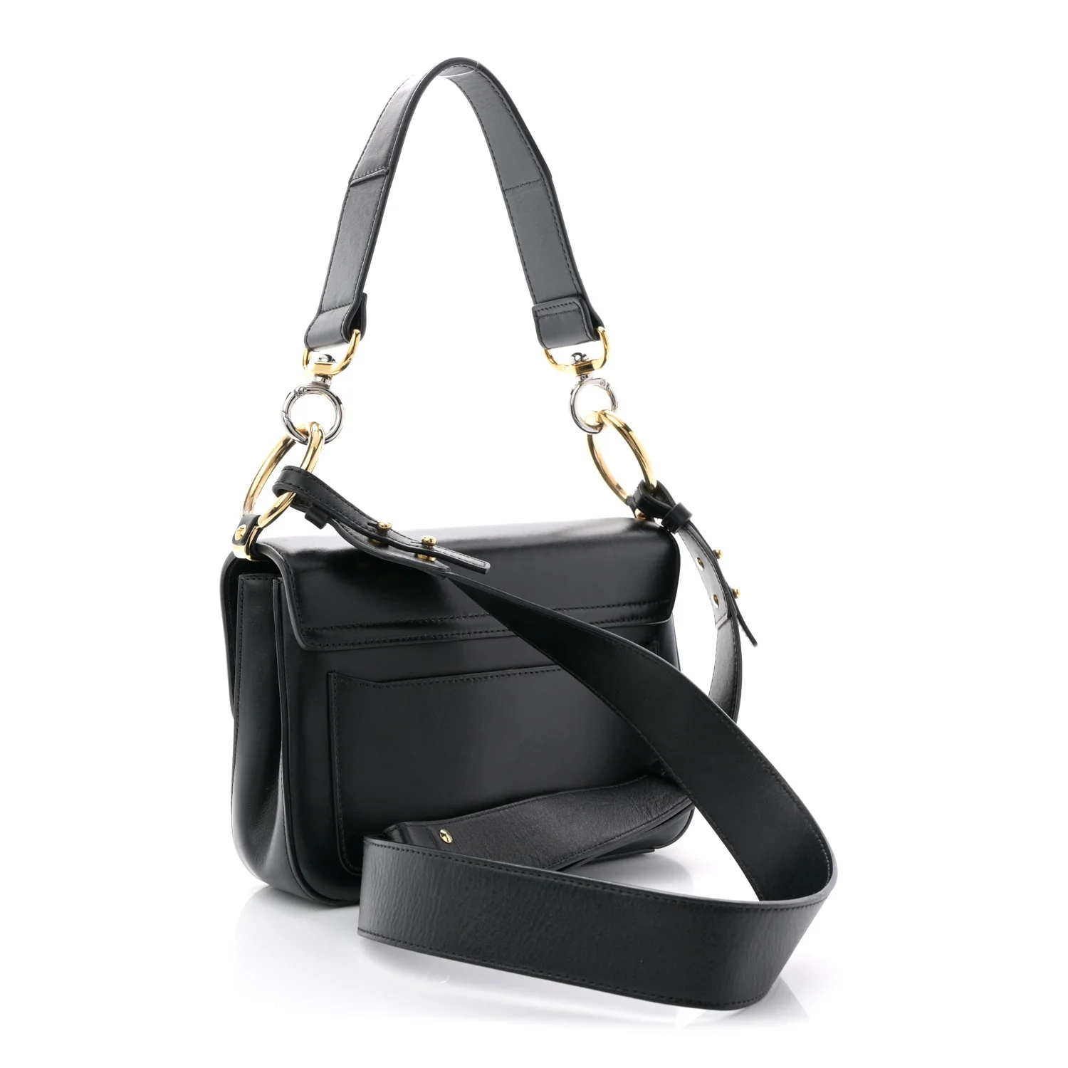 Calfskin Small C Double Carry Black - Image 5