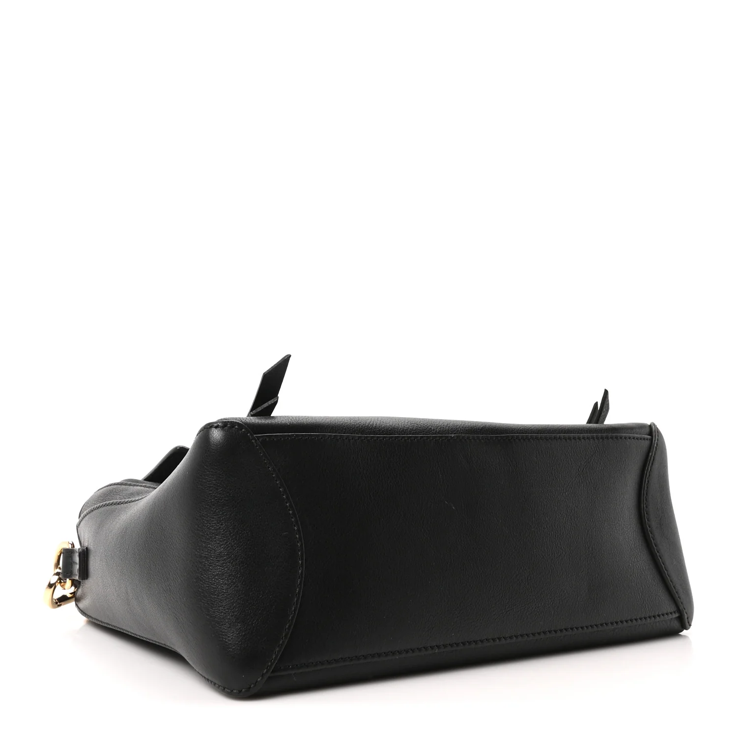 Calfskin Small Faye Day Shoulder Bag Black - Image 6