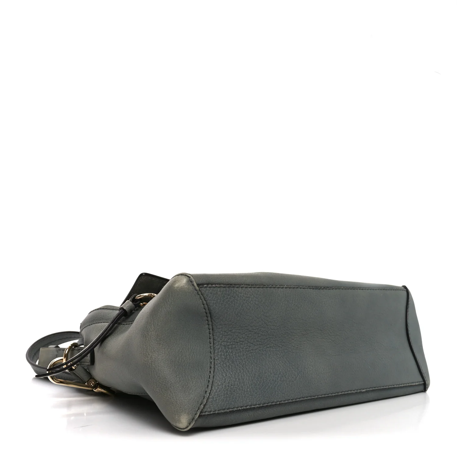 Calfskin Small Faye Day Shoulder Bag Cloudy Blue - Image 4