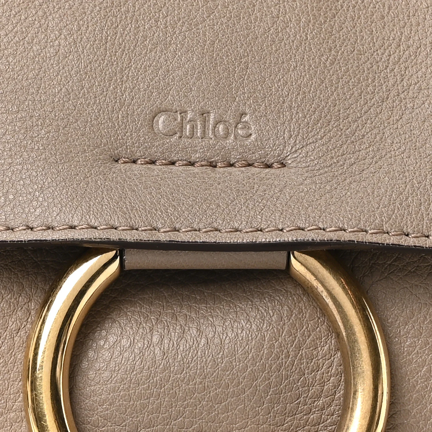 Calfskin Small Faye Day Shoulder Bag Motty Grey - Image 7