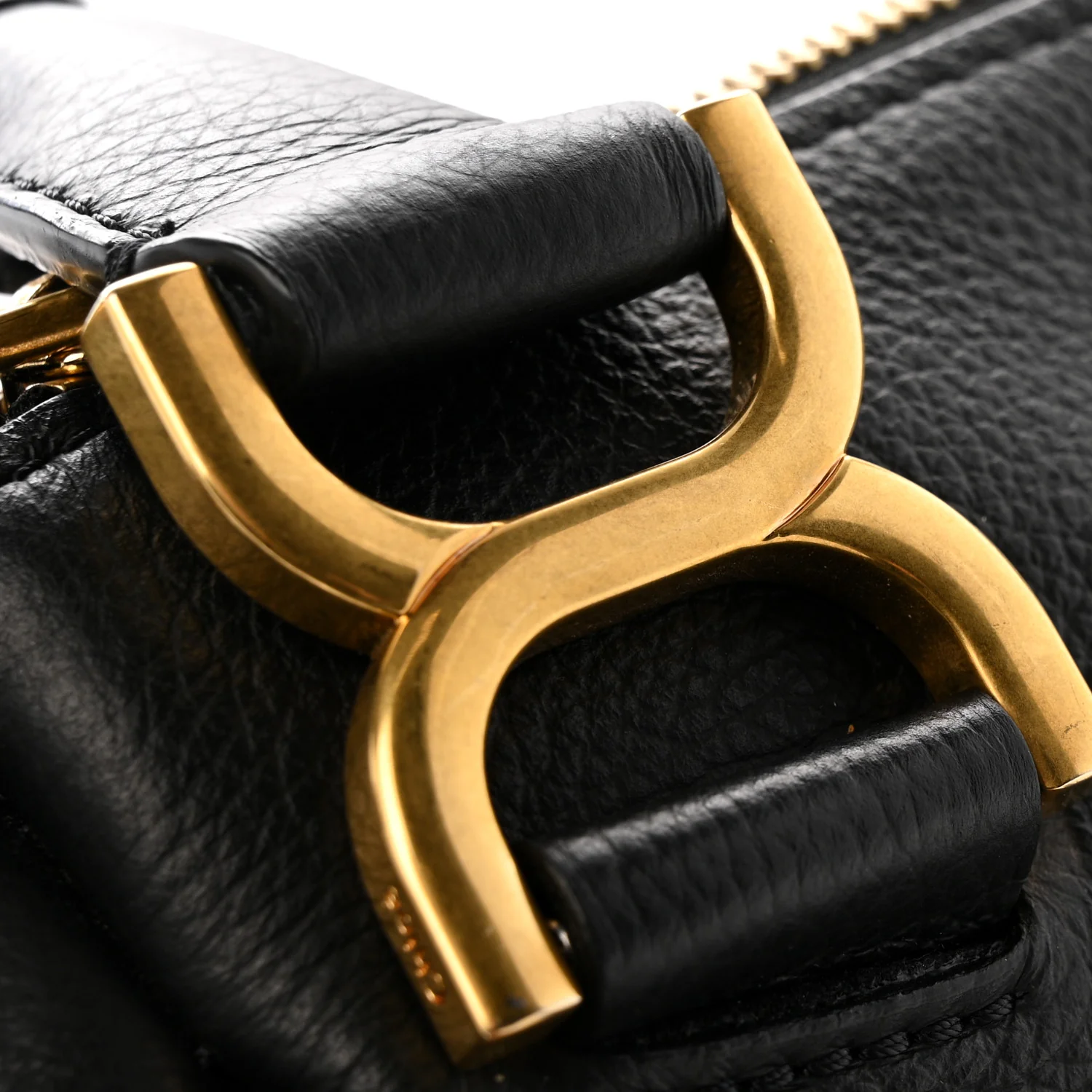 Calfskin Small Marcie Satchel Black - Image 12