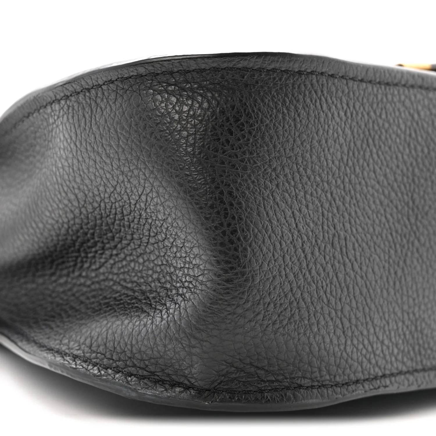 Calfskin Small Marcie Satchel Black - Image 9