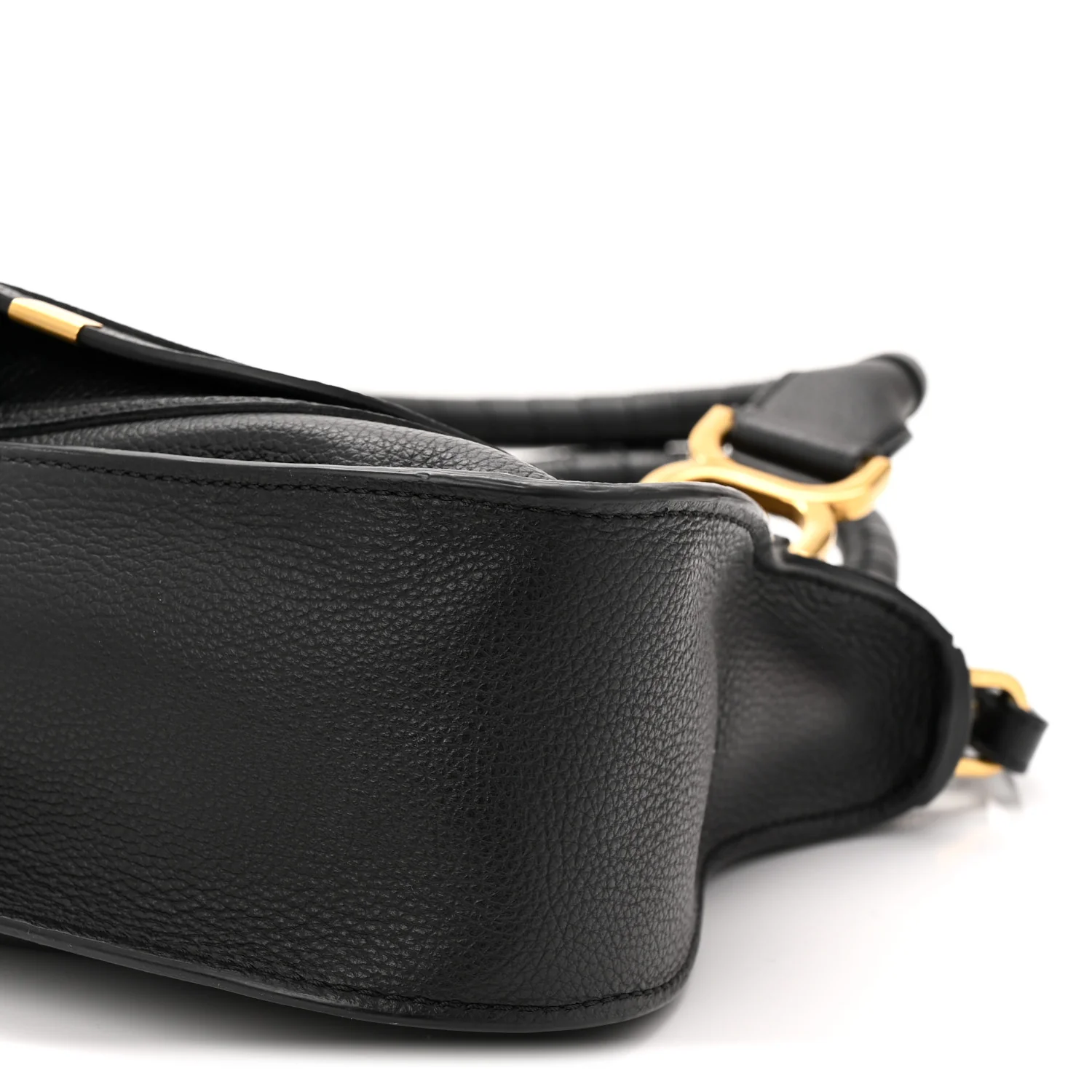 Calfskin Small Marcie Satchel Black - Image 10