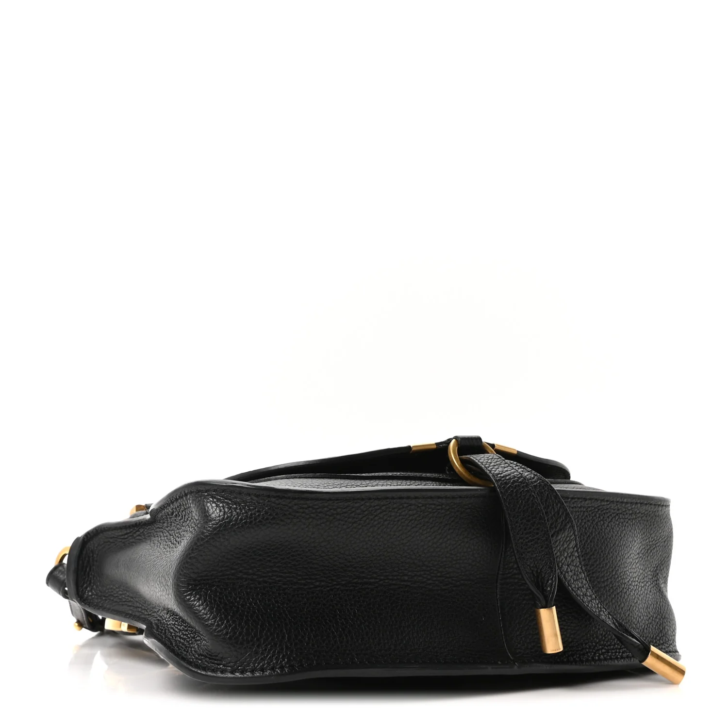 Calfskin Small Marcie Satchel Black - Image 4