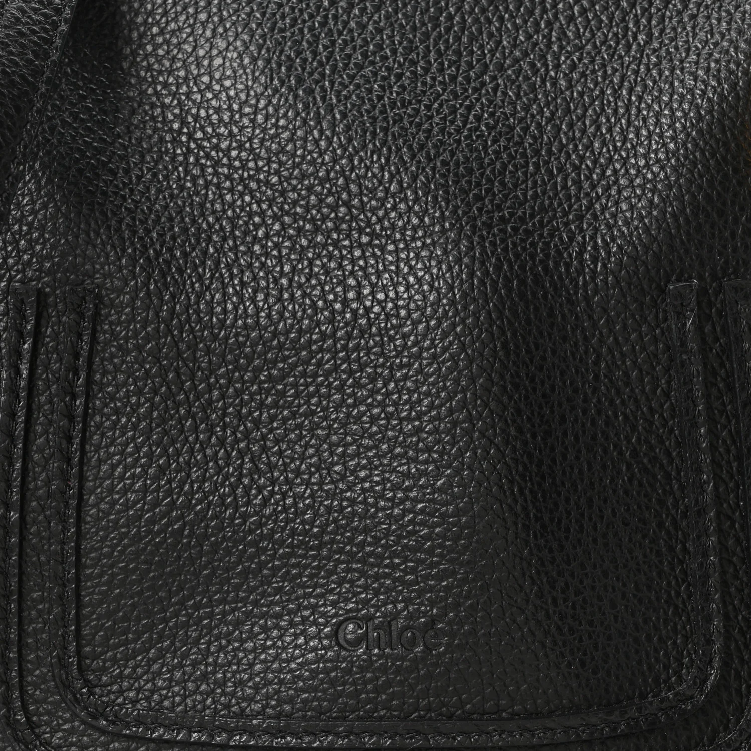 Calfskin Small Marcie Satchel Black - Image 8