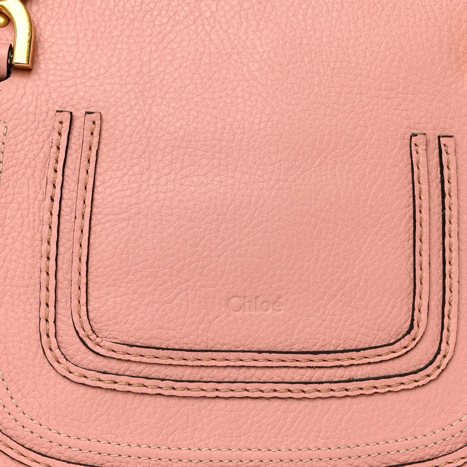 Calfskin Small Marcie Satchel Light Pink - Image 8