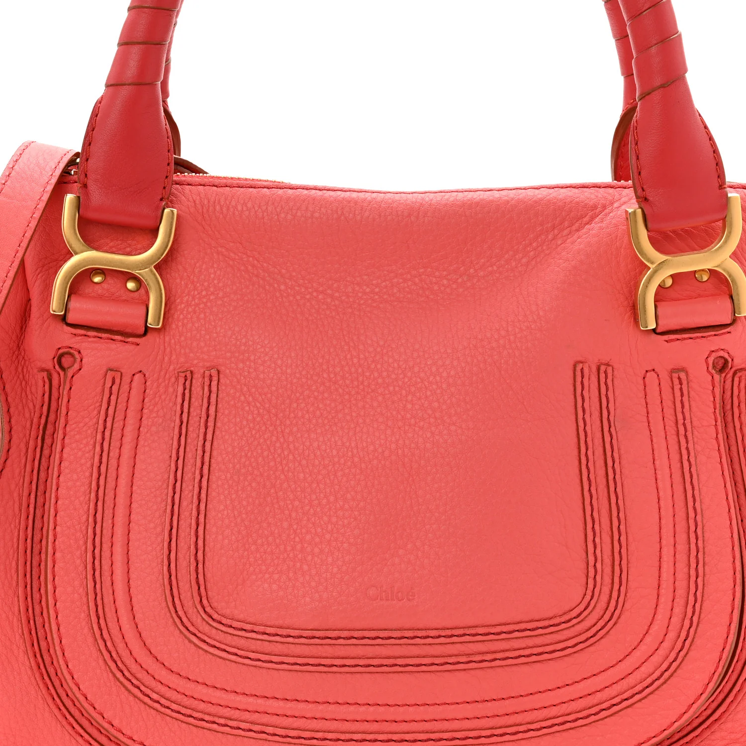 Calfskin Small Marcie Satchel Paradise Pink - Image 15