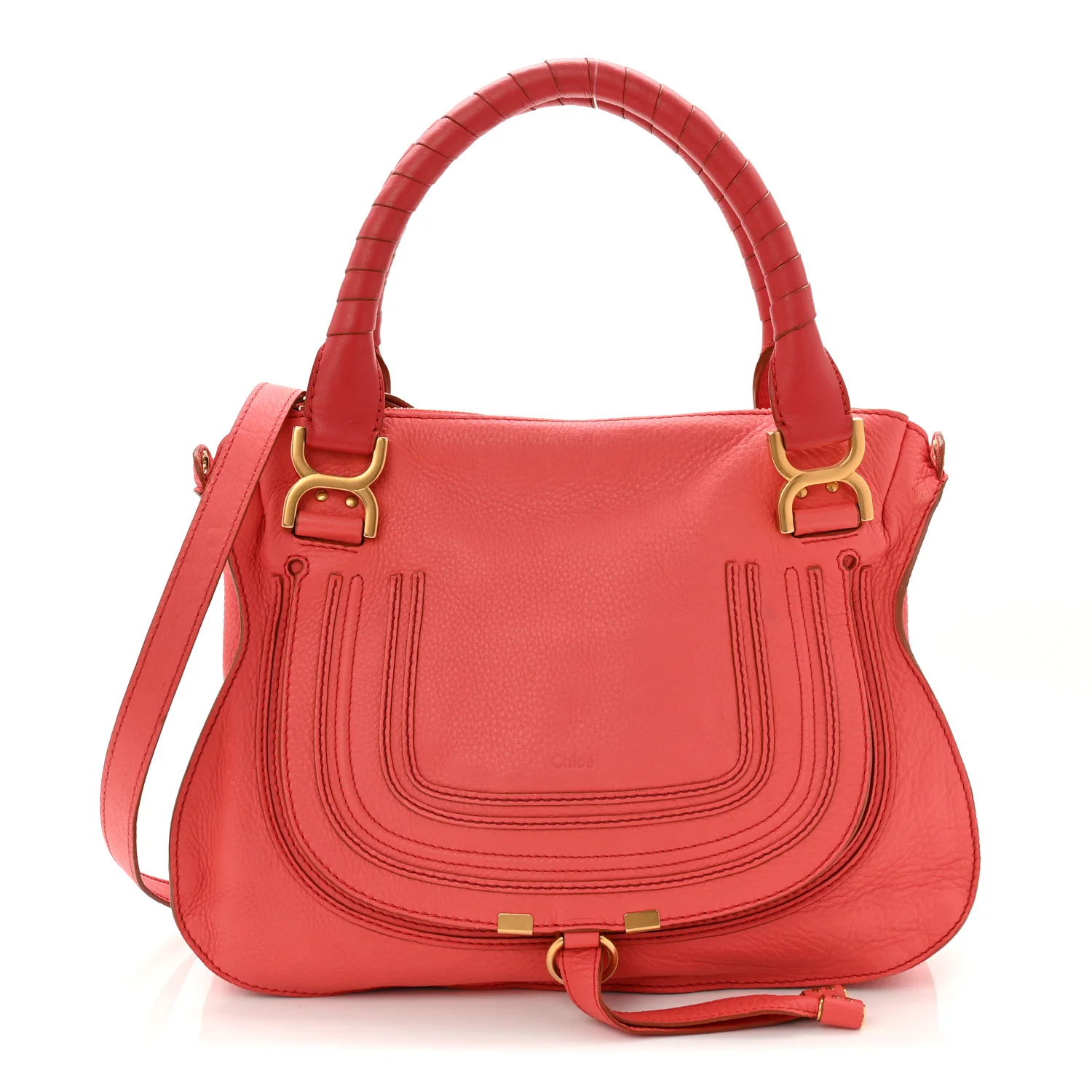 Calfskin Small Marcie Satchel Paradise Pink - Image 2