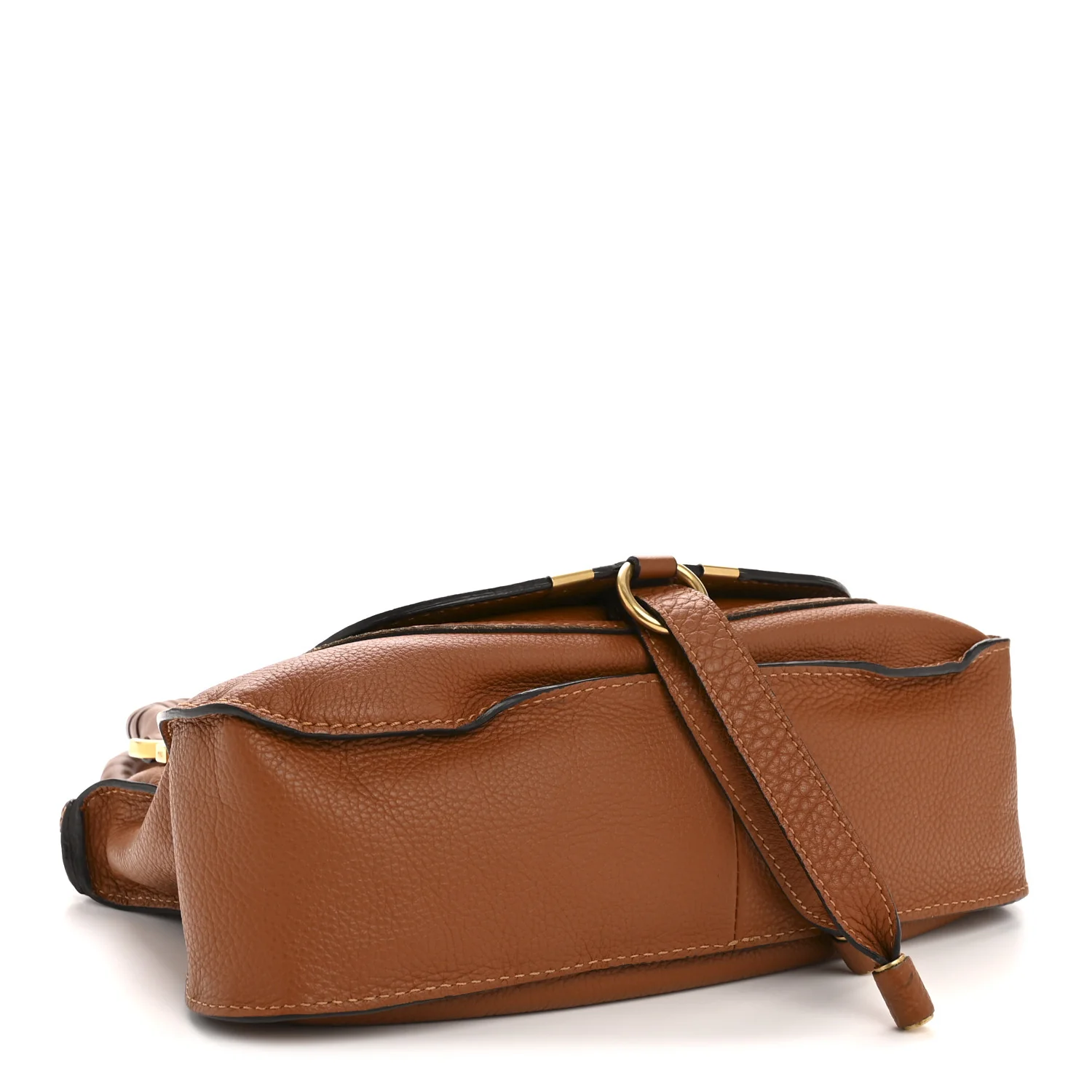 Calfskin Small Marcie Satchel Tan - Image 4