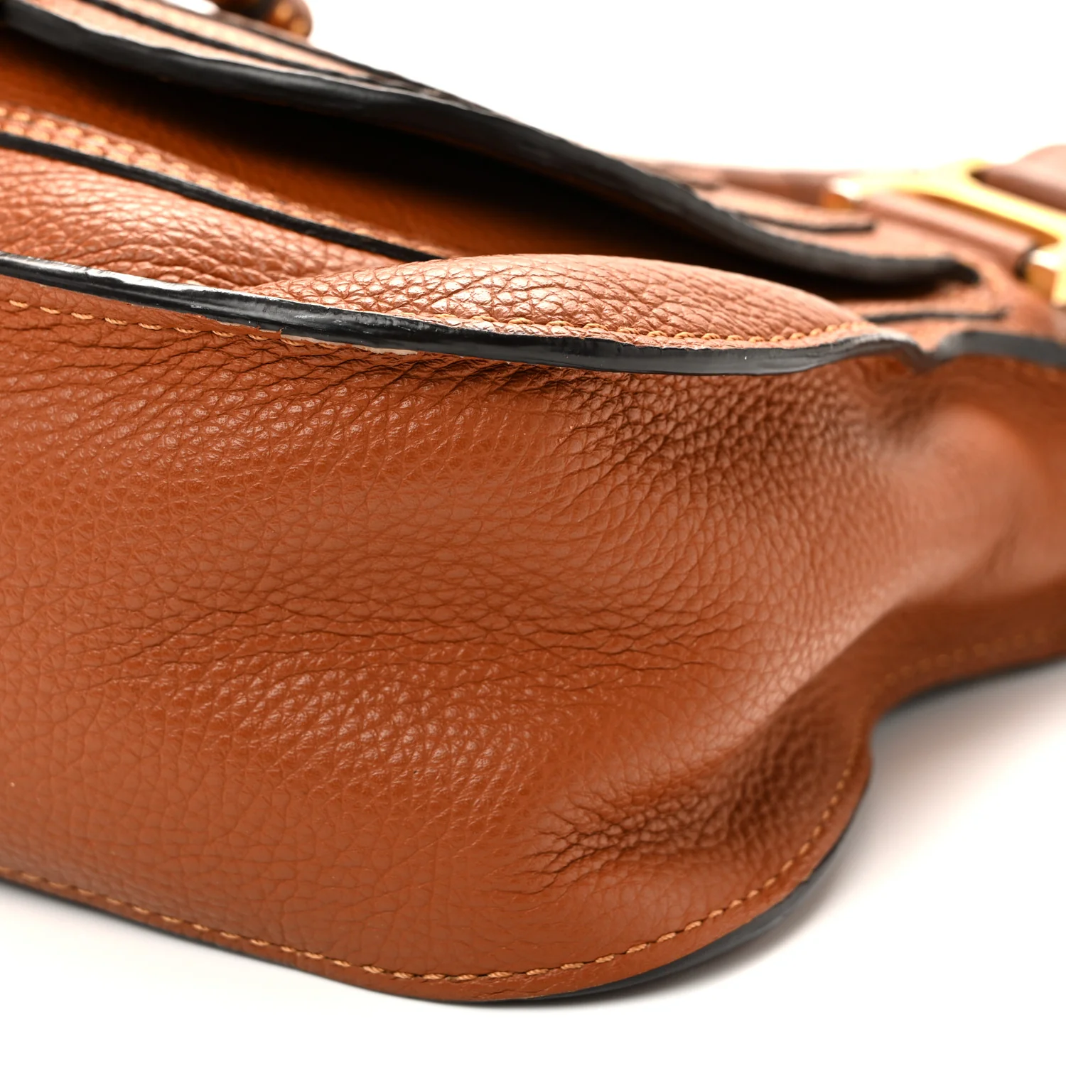 Calfskin Small Marcie Satchel Tan - Image 10
