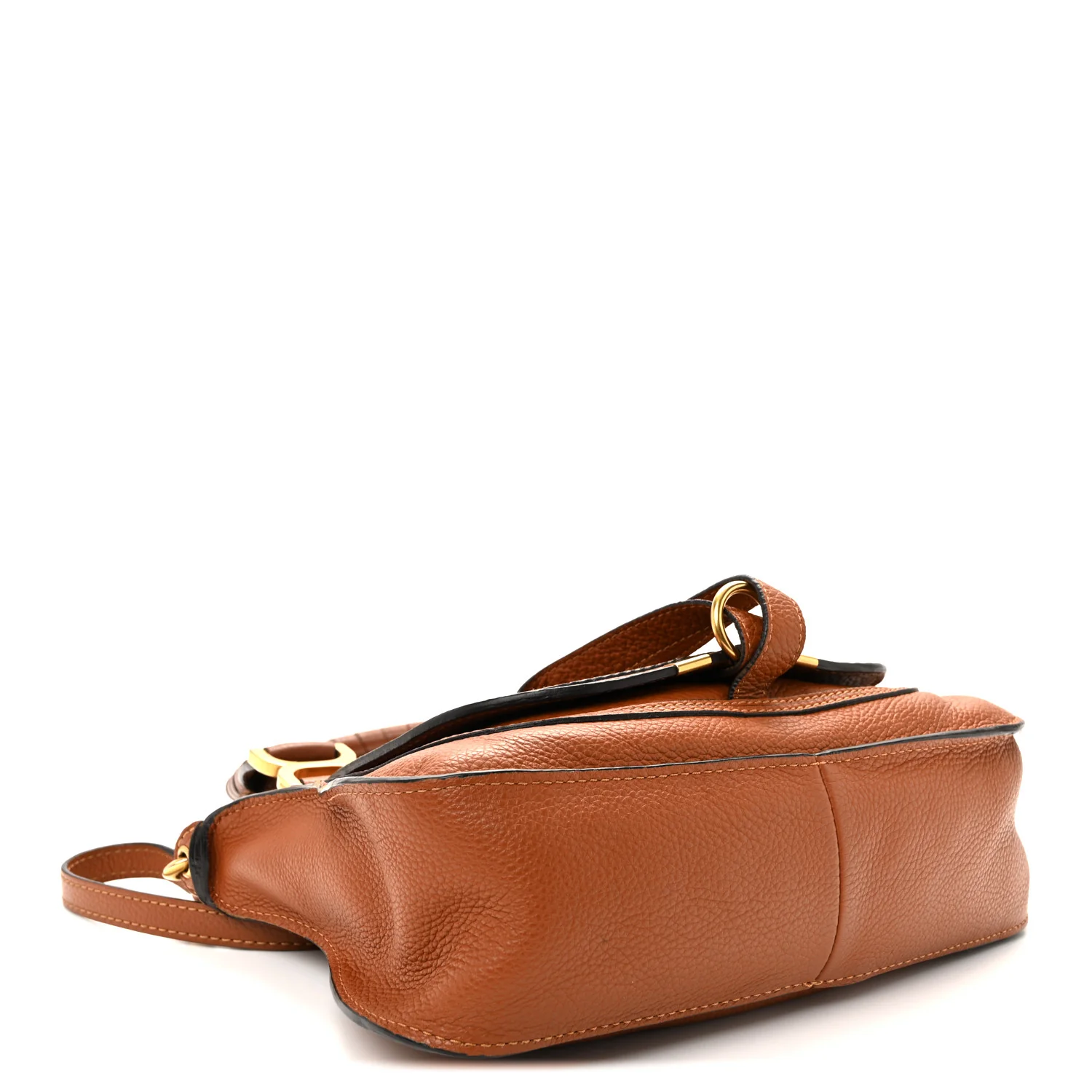 Calfskin Small Marcie Satchel Tan - Image 4