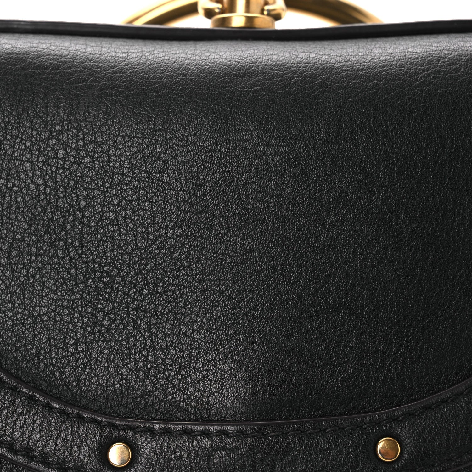Calfskin Small Nile Bracelet Minaudiere Bag Black - Image 8