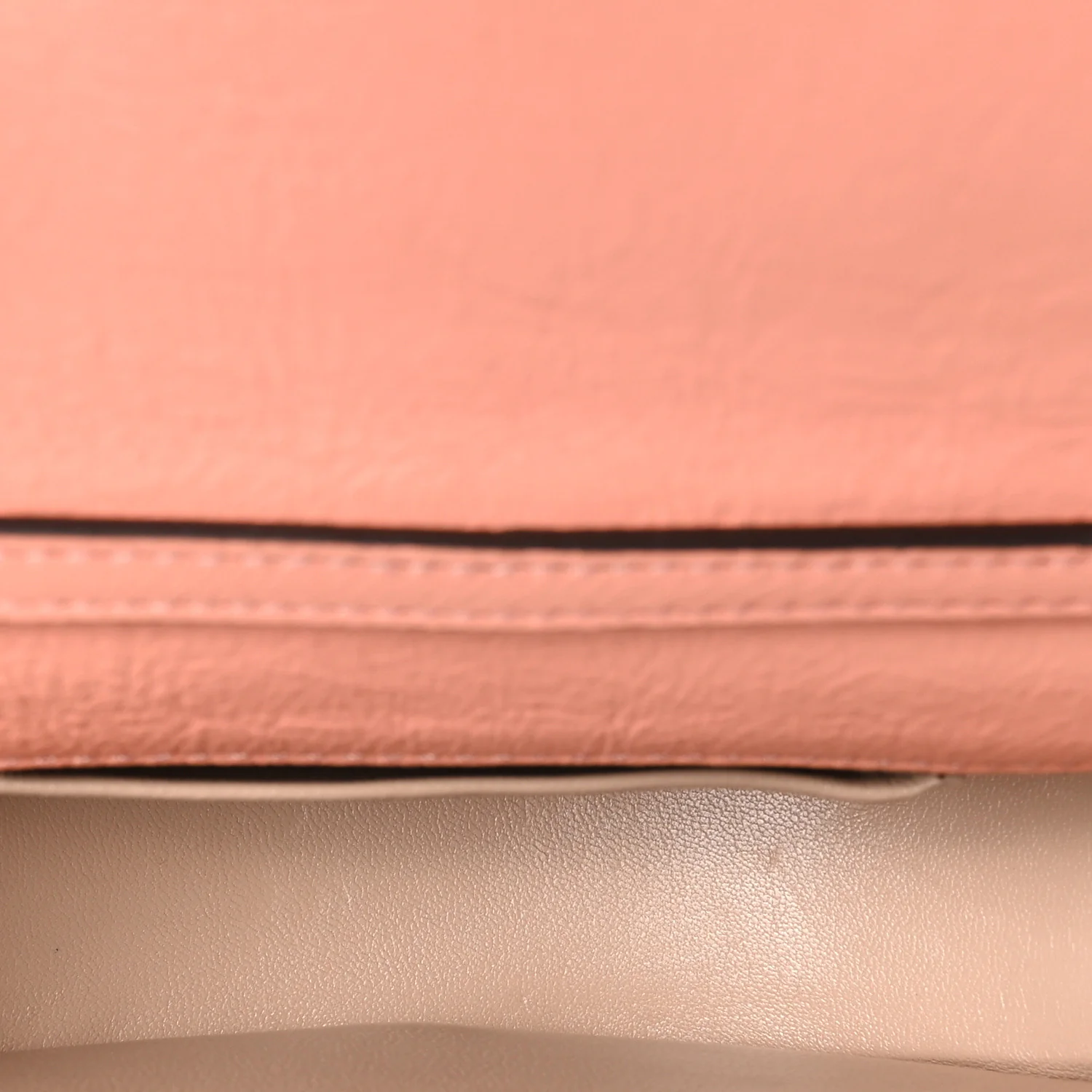 Calfskin Small Nile Bracelet Minaudiere Bag Ideal Blush - Image 5