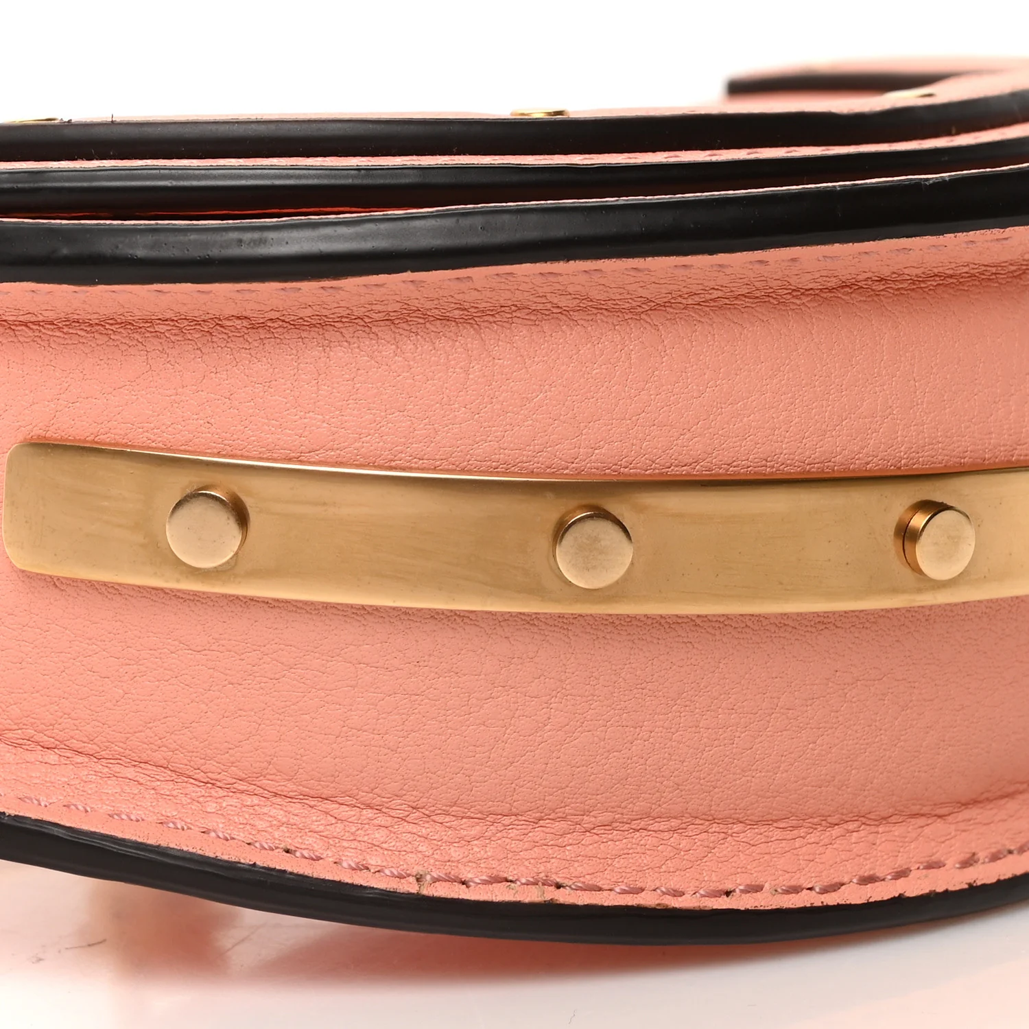 Calfskin Small Nile Bracelet Minaudiere Bag Ideal Blush - Image 9