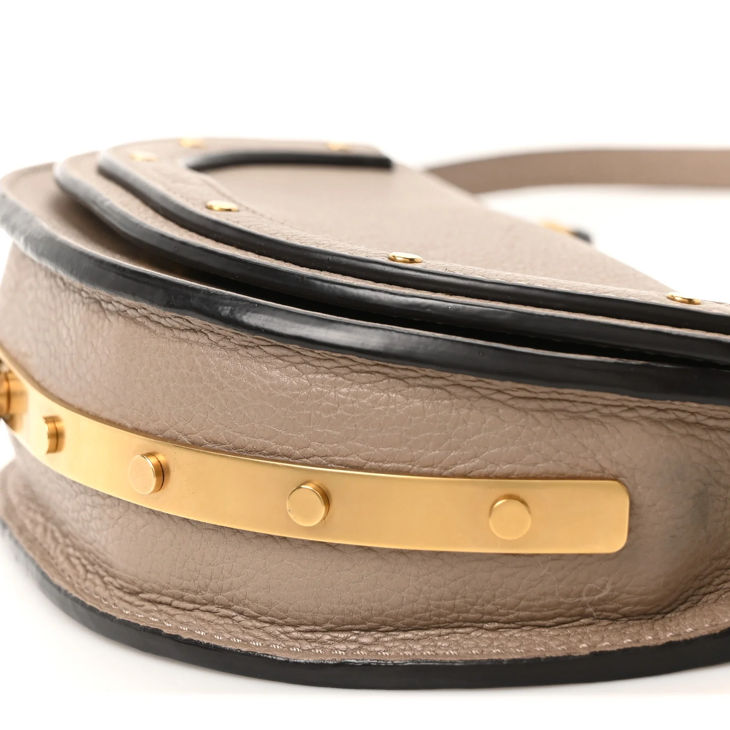 Calfskin Small Nile Bracelet Minaudiere Bag Motty Grey - Image 10