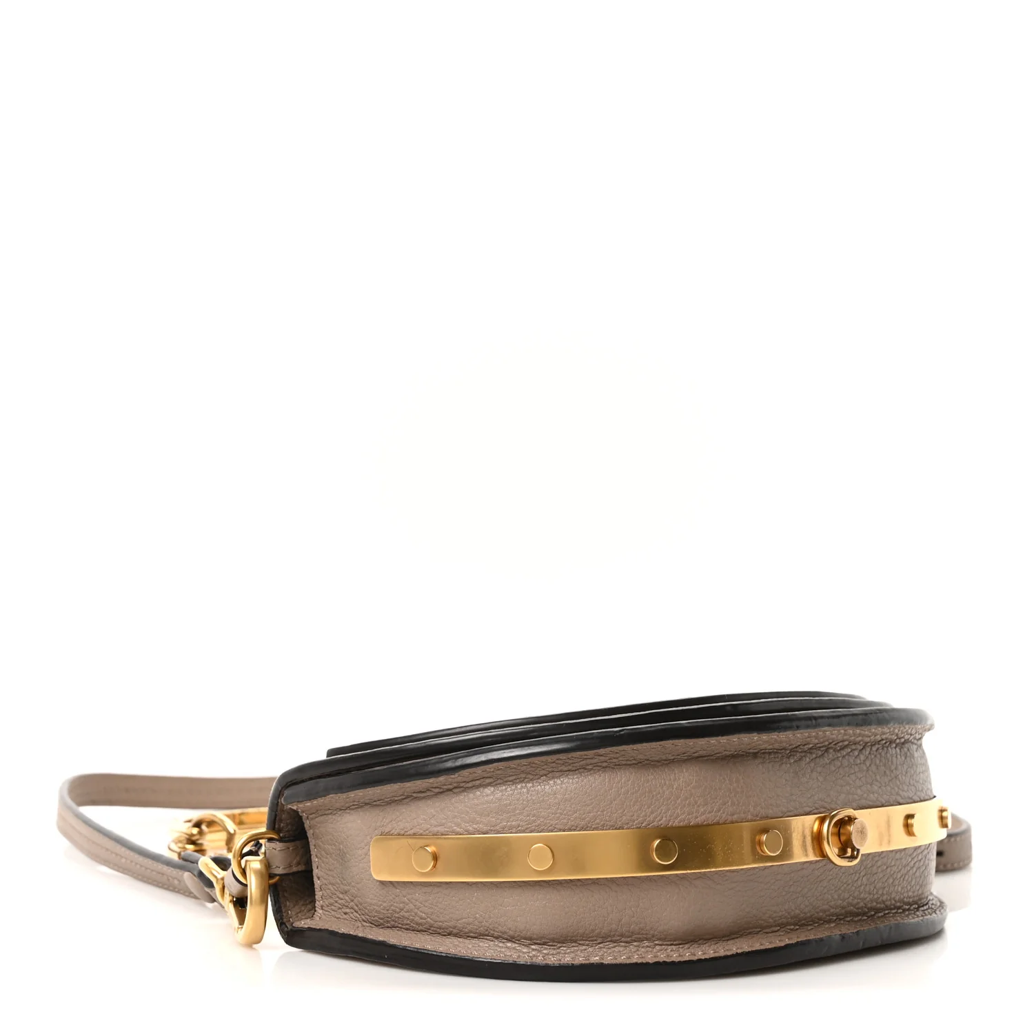 Calfskin Small Nile Bracelet Minaudiere Bag Motty Grey - Image 4