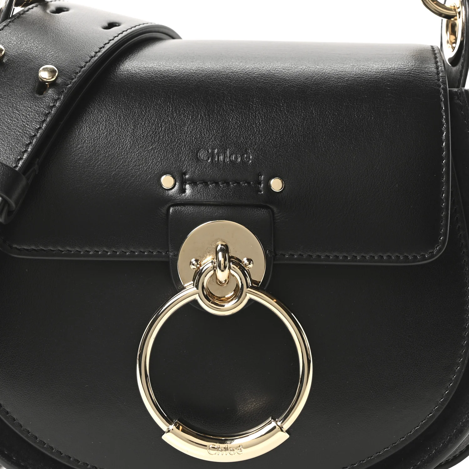 Calfskin Small Tess Bag Black - Image 7