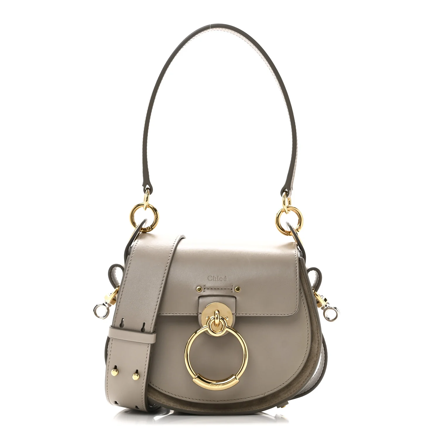 Calfskin Small Tess Bag Motty Grey