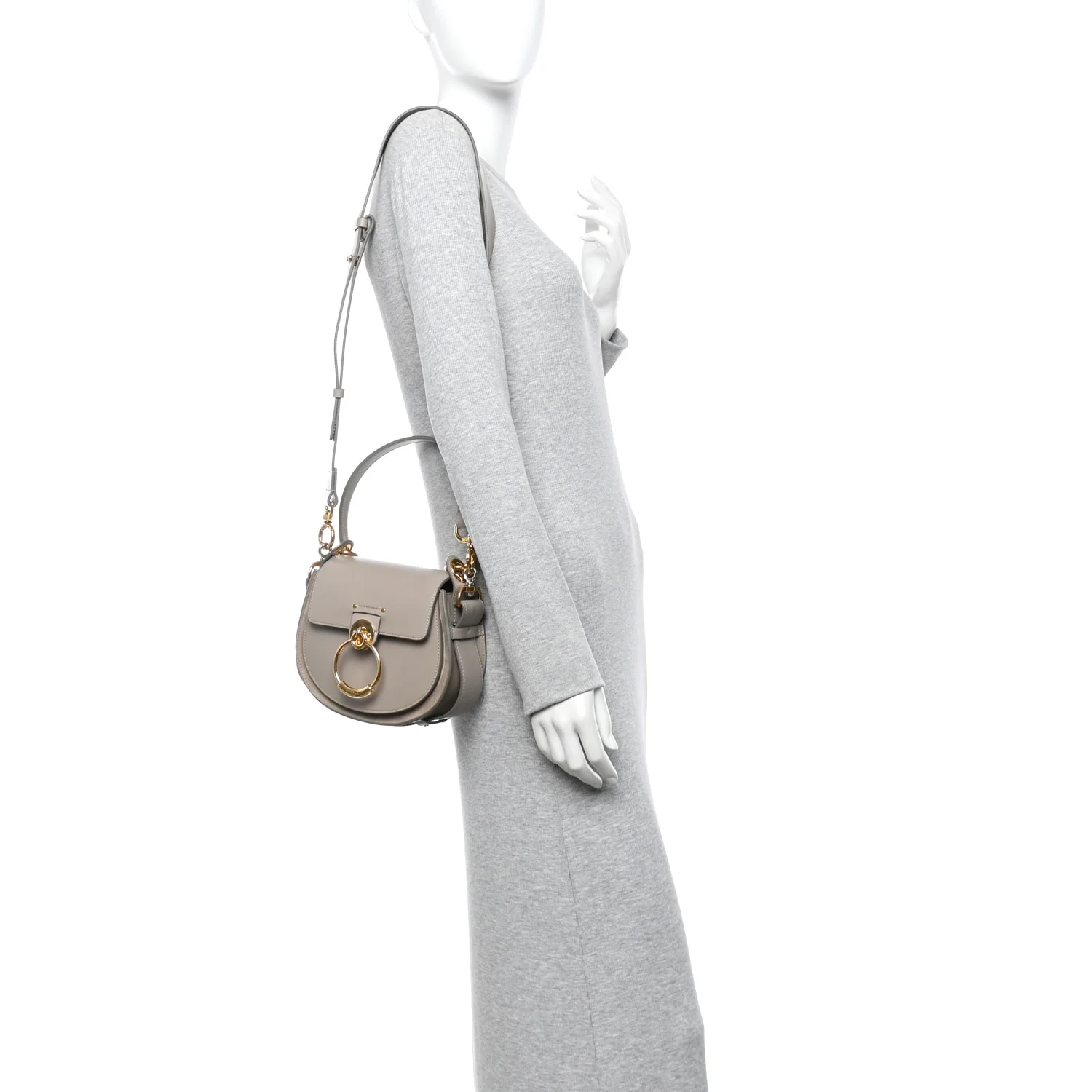Calfskin Small Tess Bag Motty Grey - Image 2