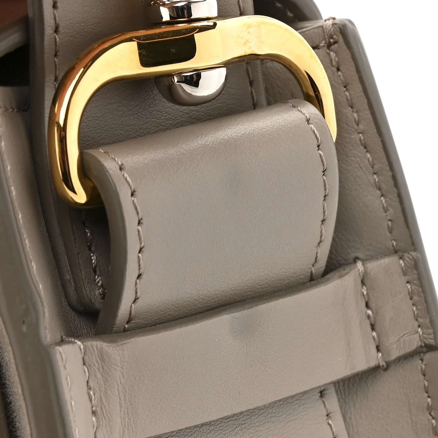Calfskin Small Tess Bag Motty Grey - Image 12