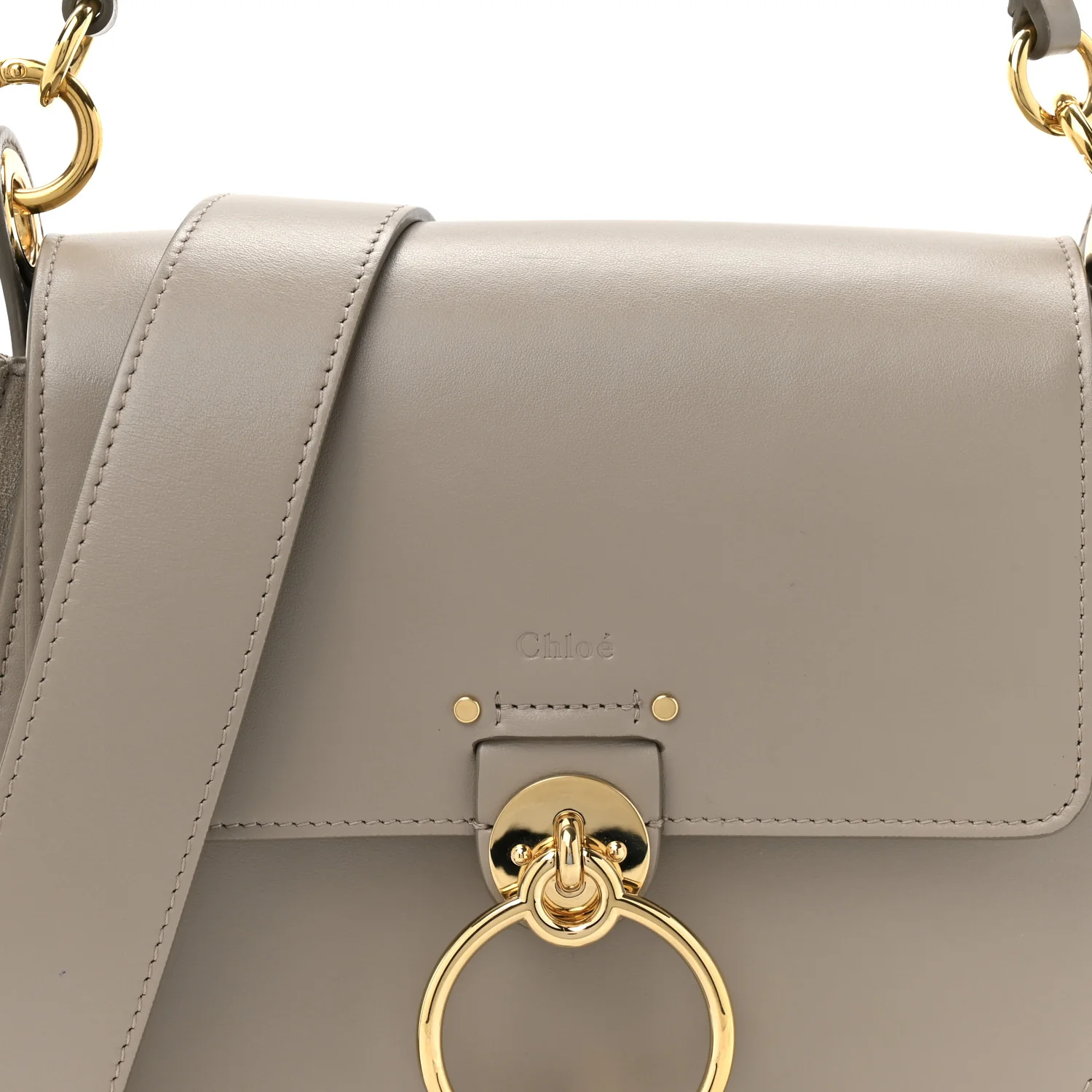 Calfskin Small Tess Bag Motty Grey - Image 8