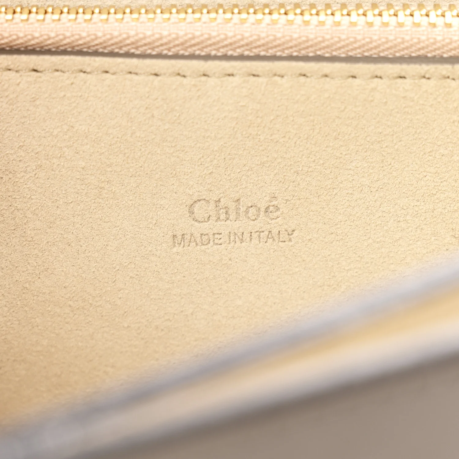 Calfskin Suede Medium Faye Shoulder Bag Motty Grey - Image 7