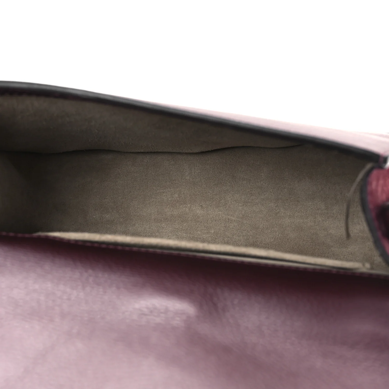Calfskin Suede Medium Nile Bracelet Bag Sienna Red - Image 5