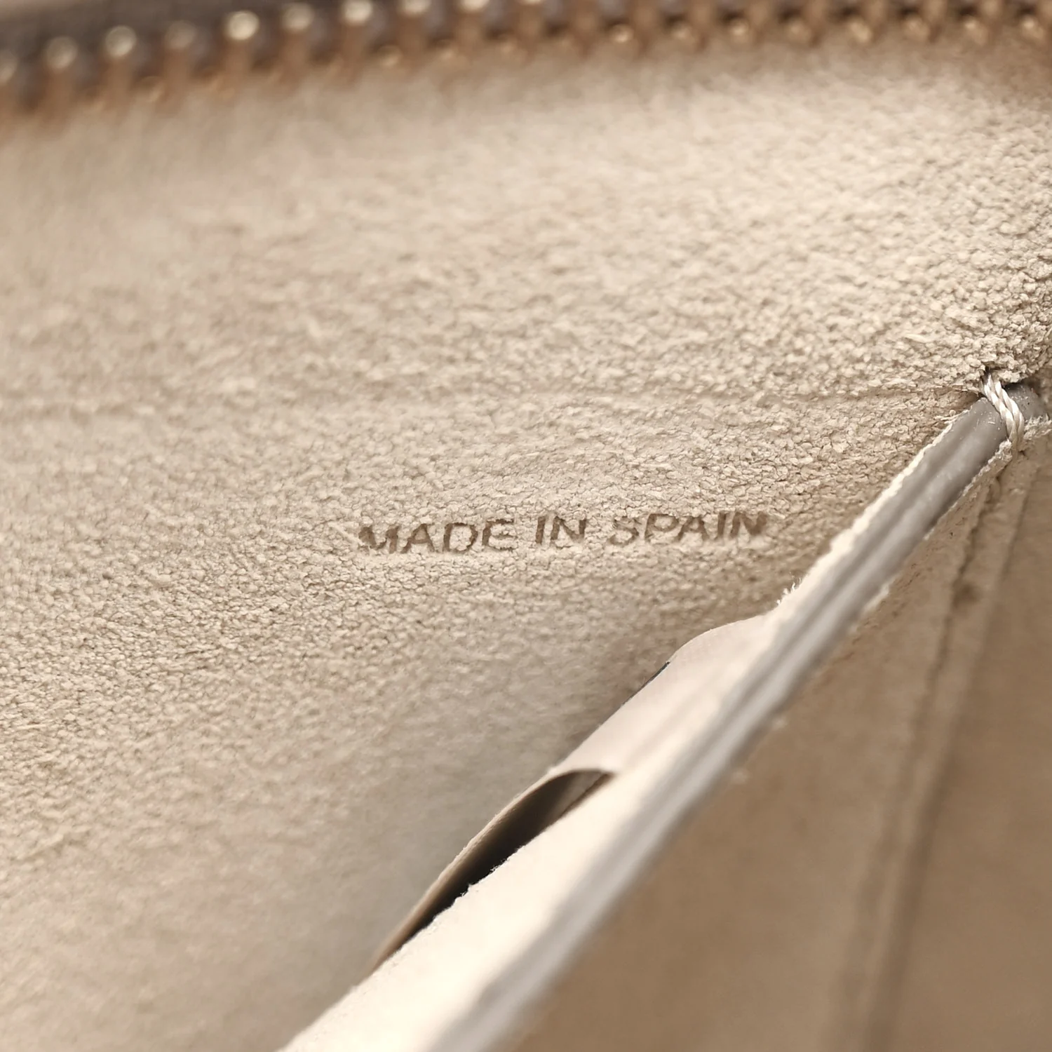 Calfskin Suede Mini Pixie Signature Belt Bag Motty Grey - Image 7