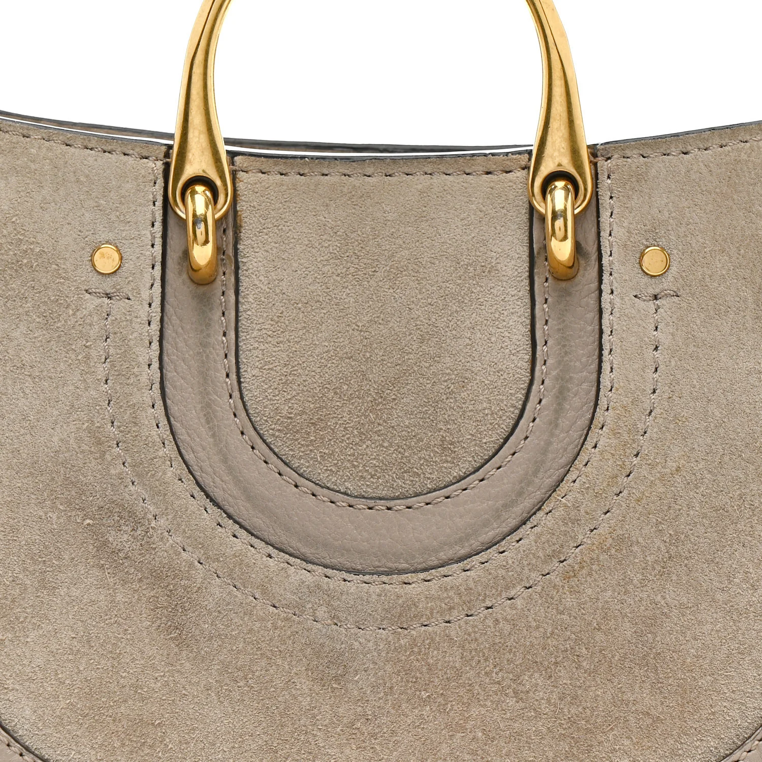 Calfskin Suede Mini Pixie Signature Belt Bag Motty Grey - Image 9