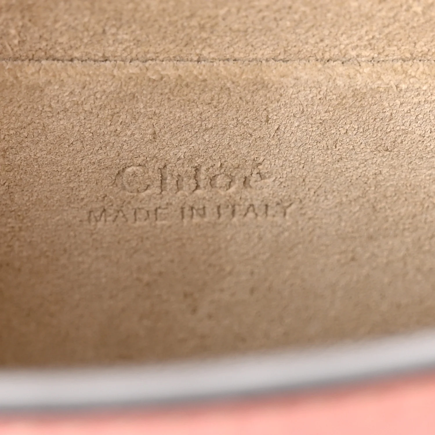 Calfskin Suede Small Nile Bracelet Bag Washed Pink - Image 6