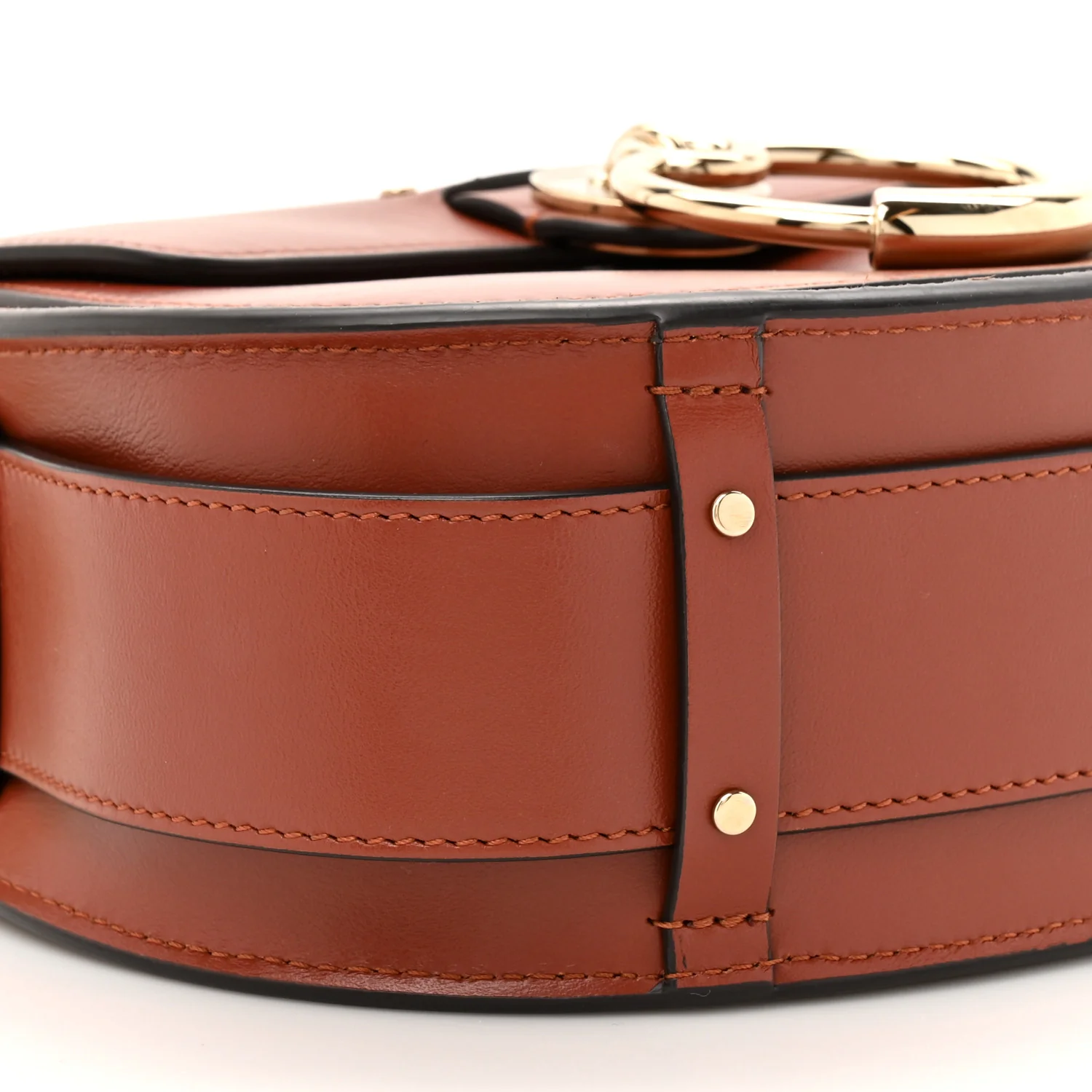 Calfskin Suede Small Tess Bag Sepia Brown - Image 10