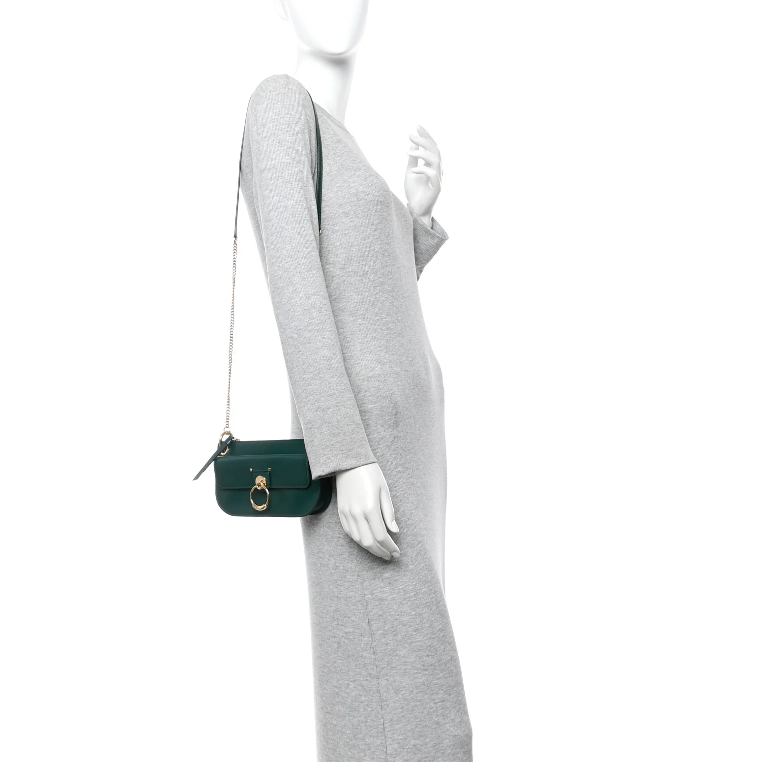 Calfskin Tess Mini Crossbody Bag Green - Image 2