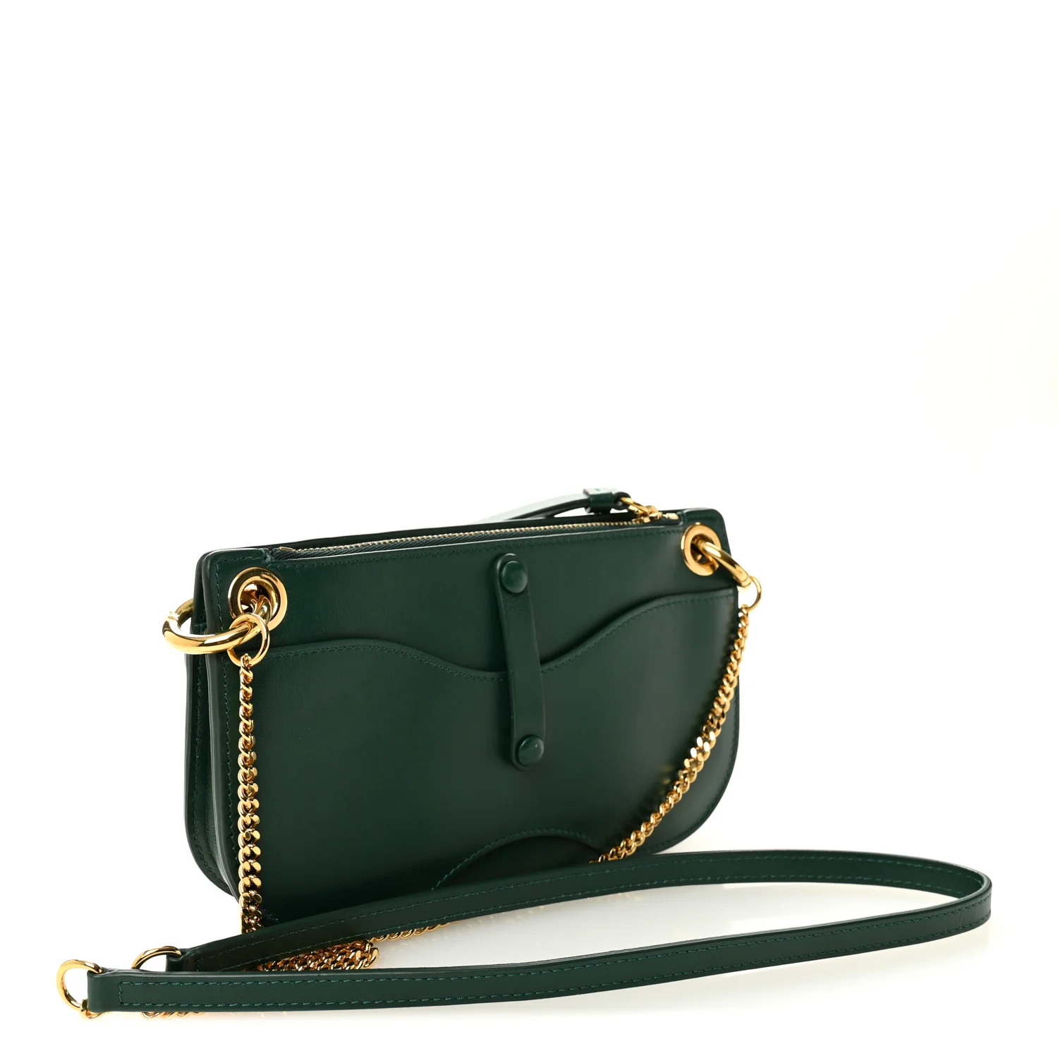 Calfskin Tess Mini Crossbody Bag Green - Image 3